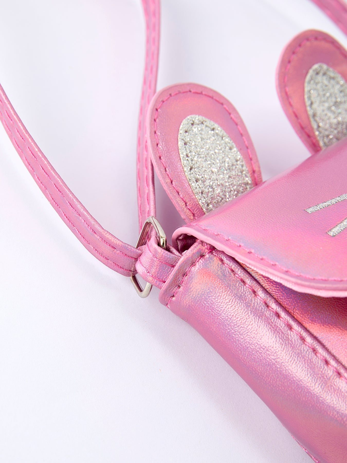 Spring Bunny Ear Pink Girl Crossbody Bag