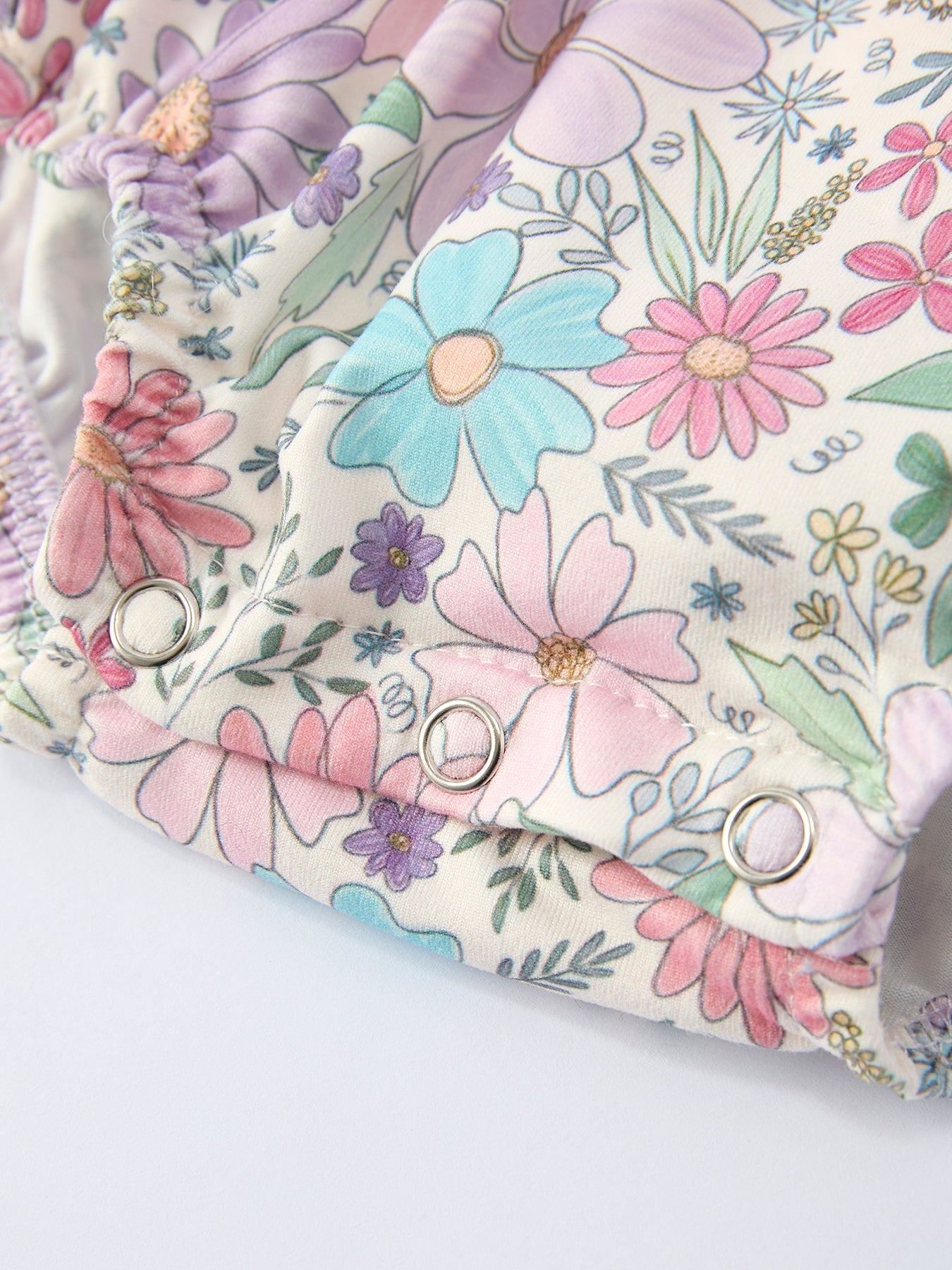 Girls Pink Floral Sleeveless Baby Girls Romper