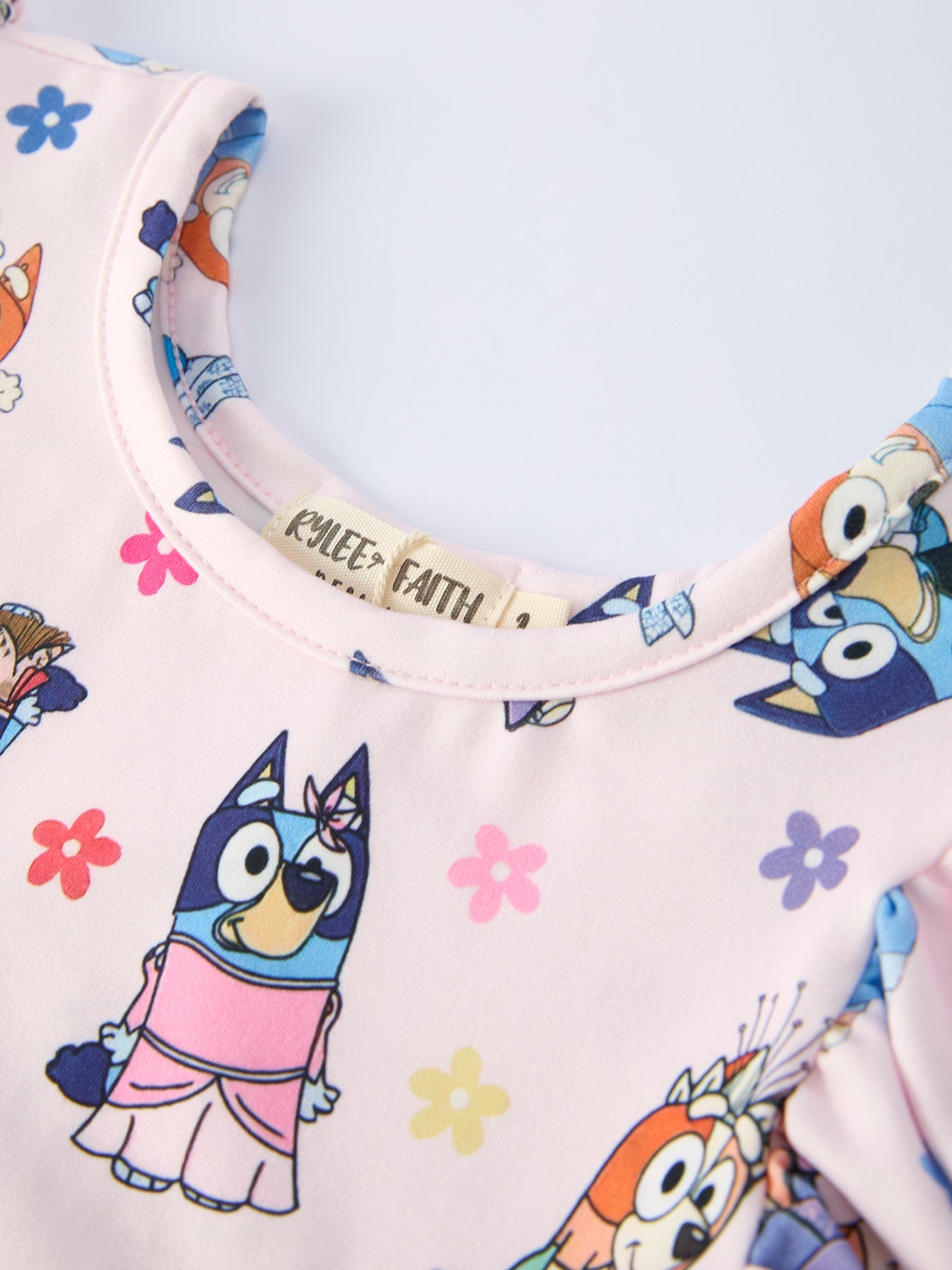 Spring Playful Character Print Girl Dress