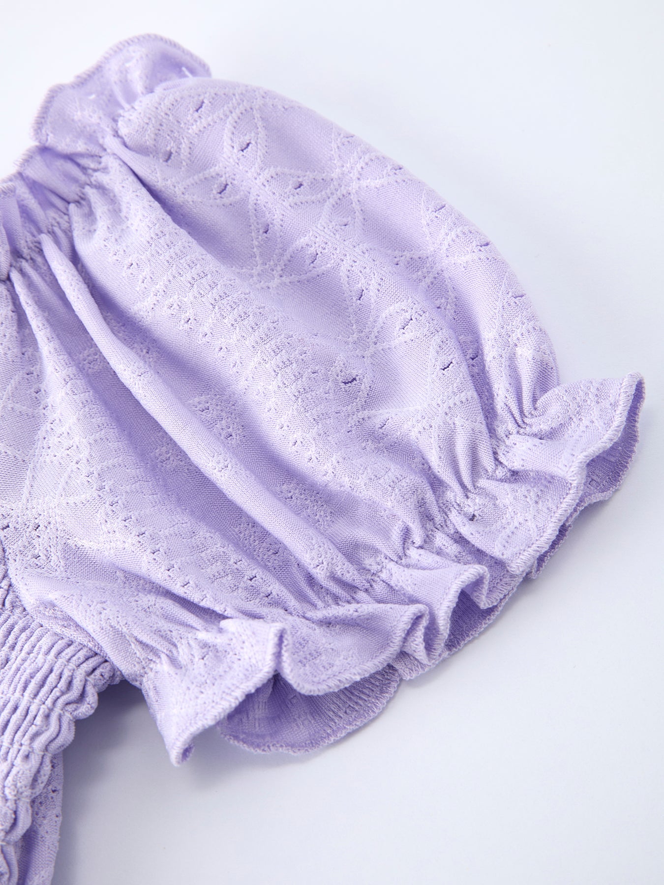 Spring Purple Short-sleeved Girls Jumpsuit