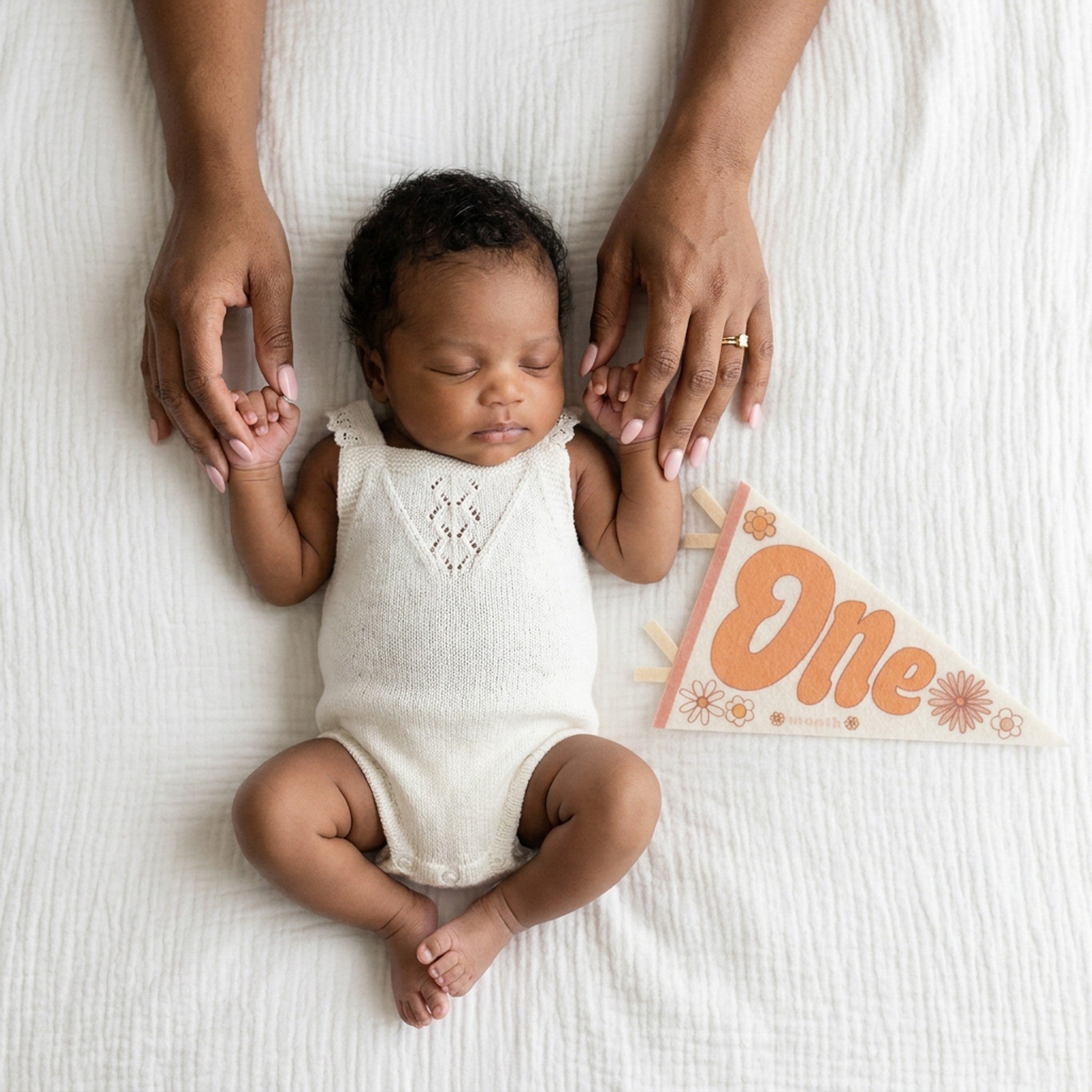Flower Child Petit Milestone Pennant