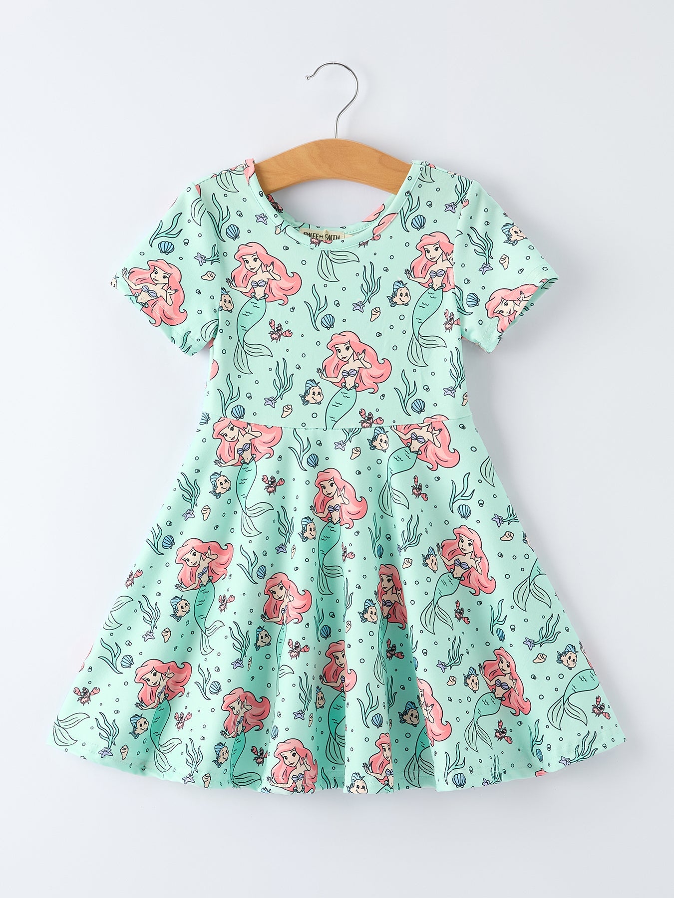 Summer Ocean Girls Short Sleeves Dress