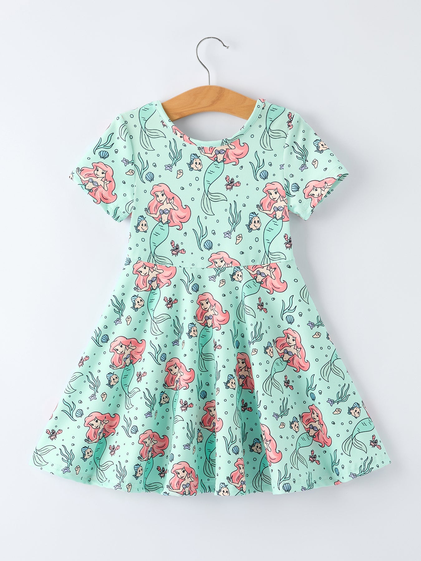 Summer Ocean Girls Short Sleeves Dress