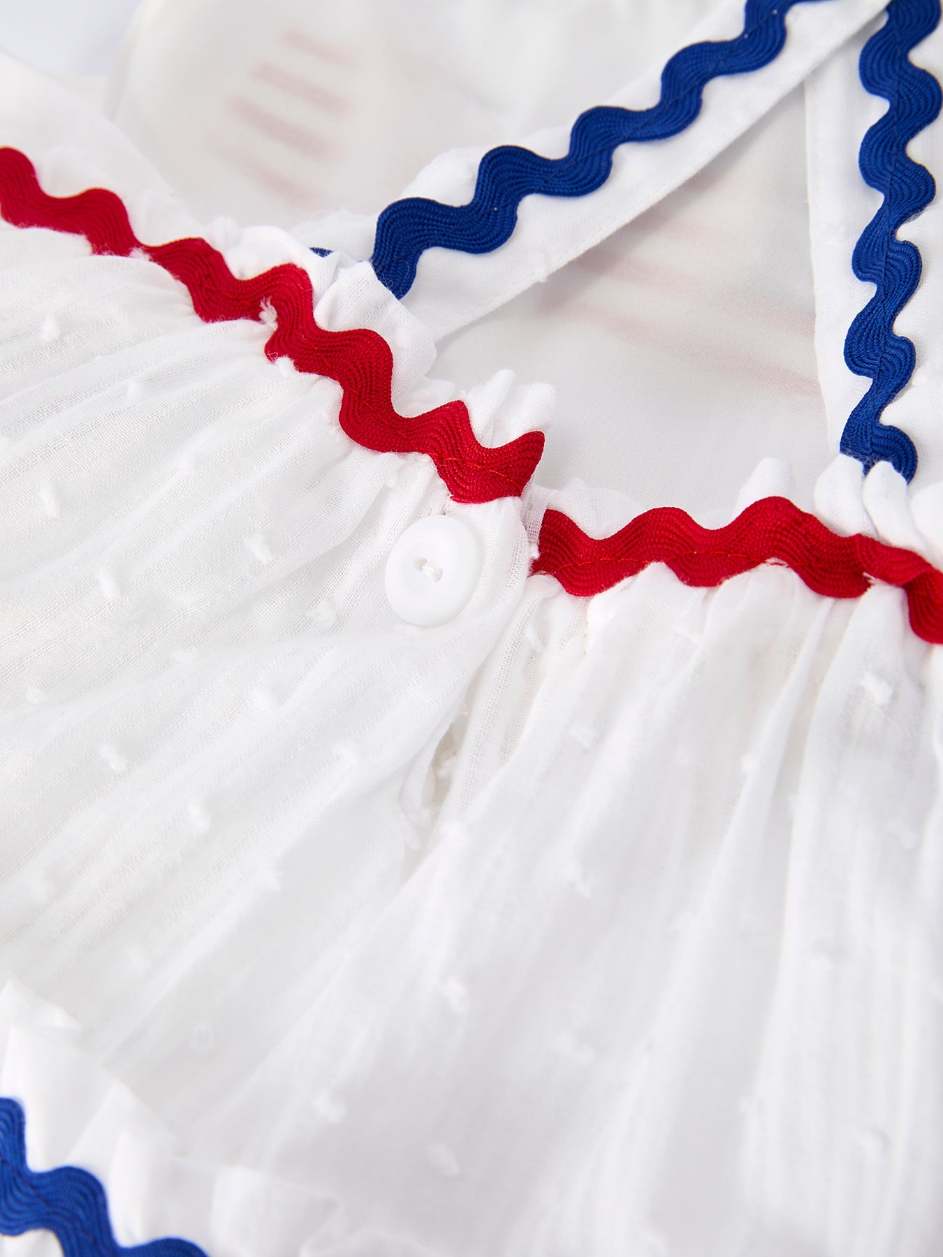 4th Of July Flag Girl Tiered Ruffle Dress