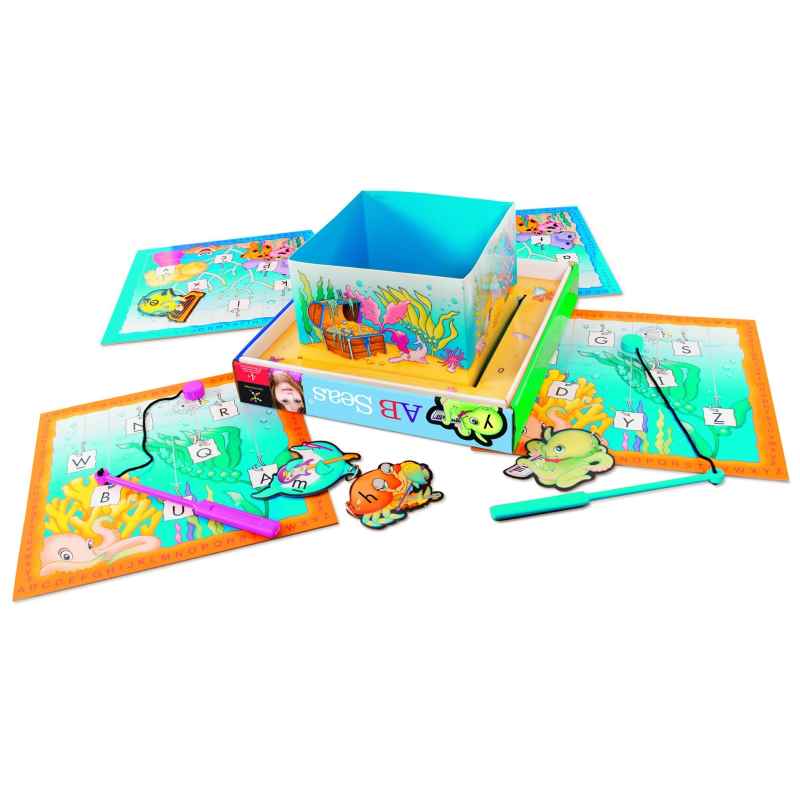 Ab Seas Magnetic Alphabet Fishing Game