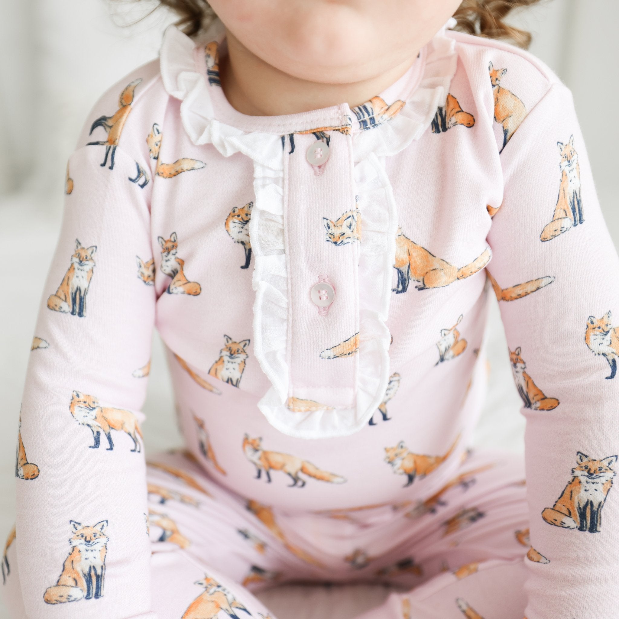 Pink Fox 2-piece Pajama