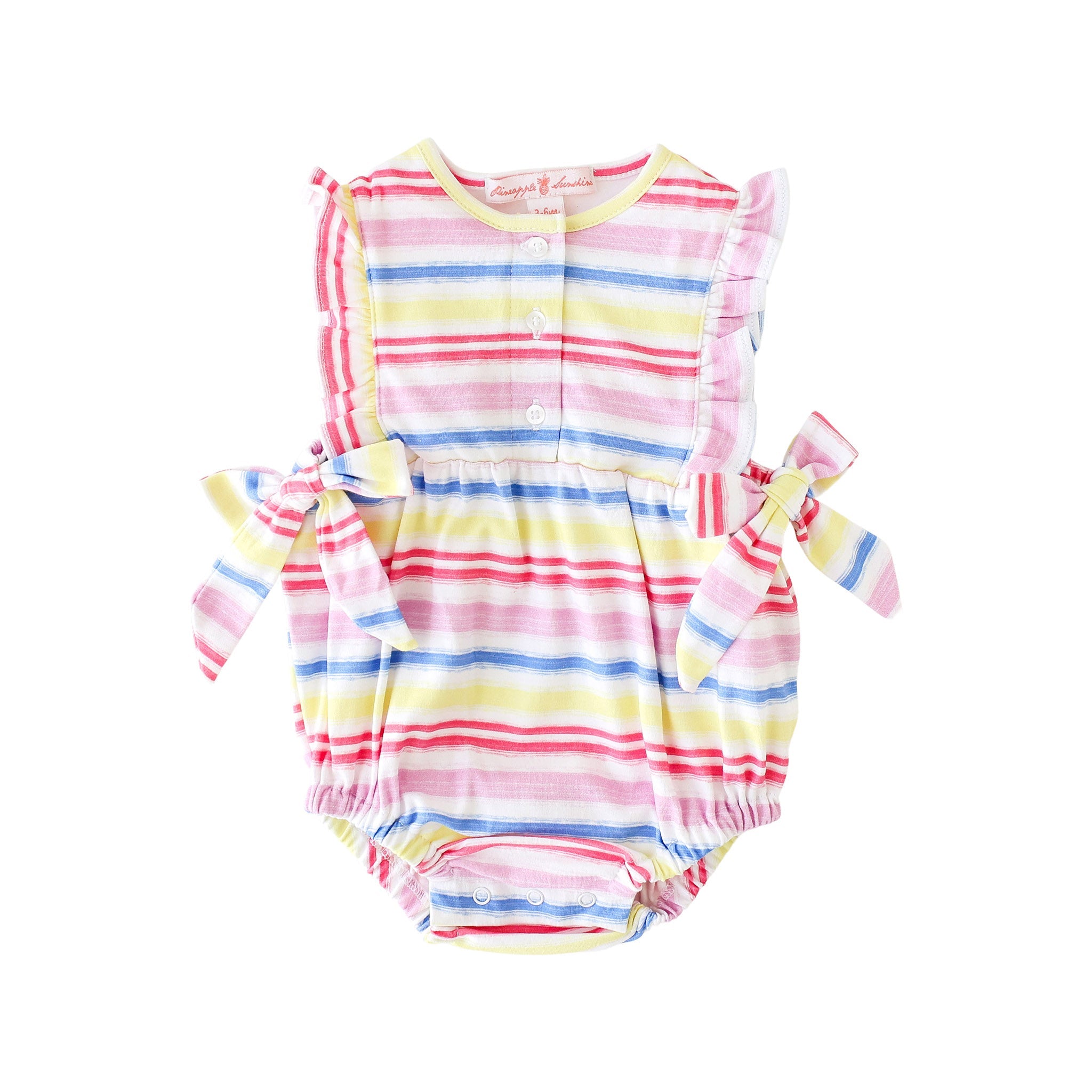 Rainbow Stripe Side Tie Bubble