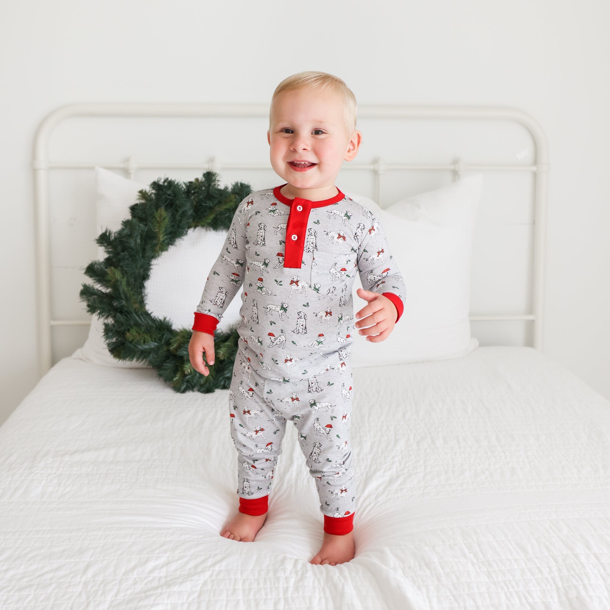 Holiday Dalmatian 2-piece Pajama Set