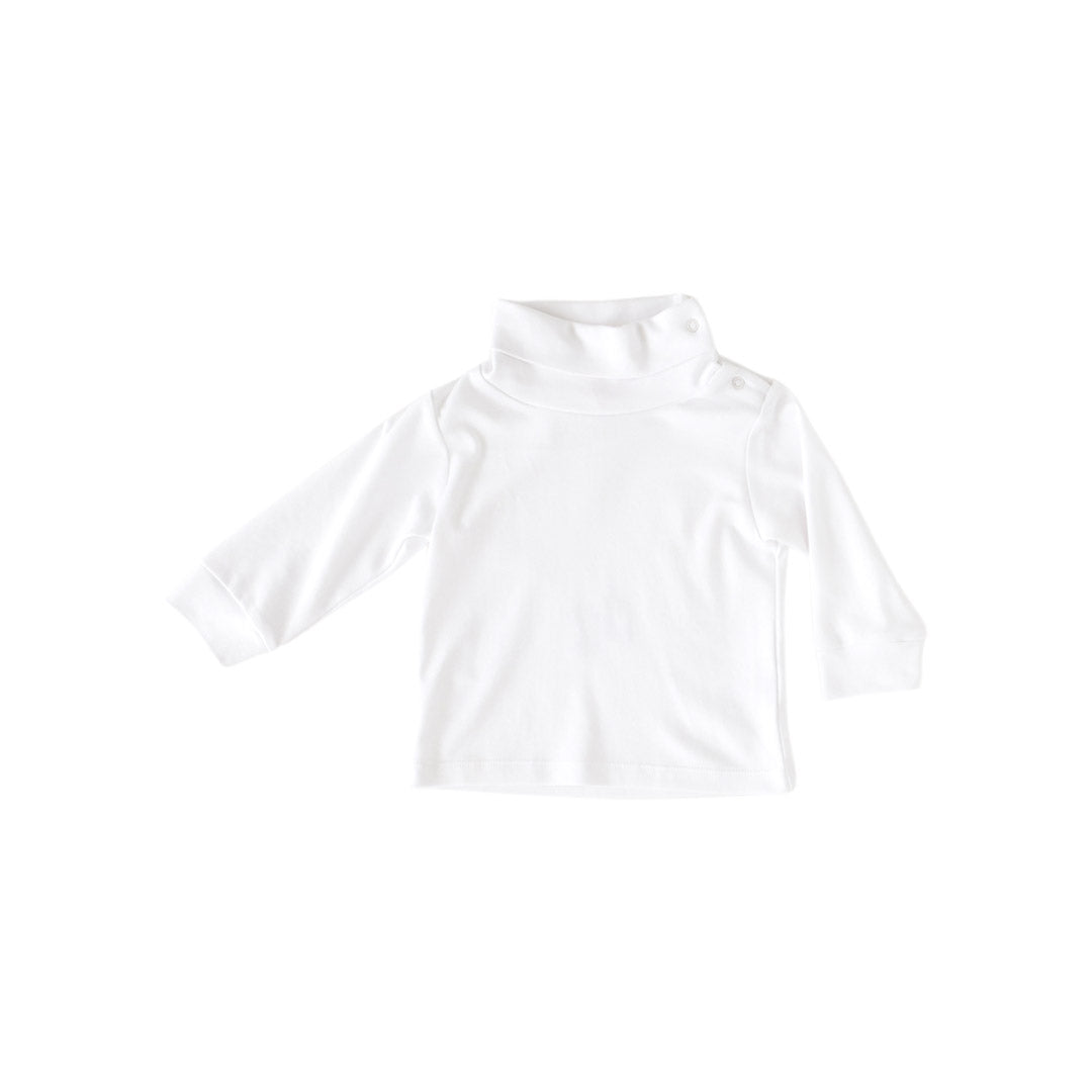 Solid White Turtleneck