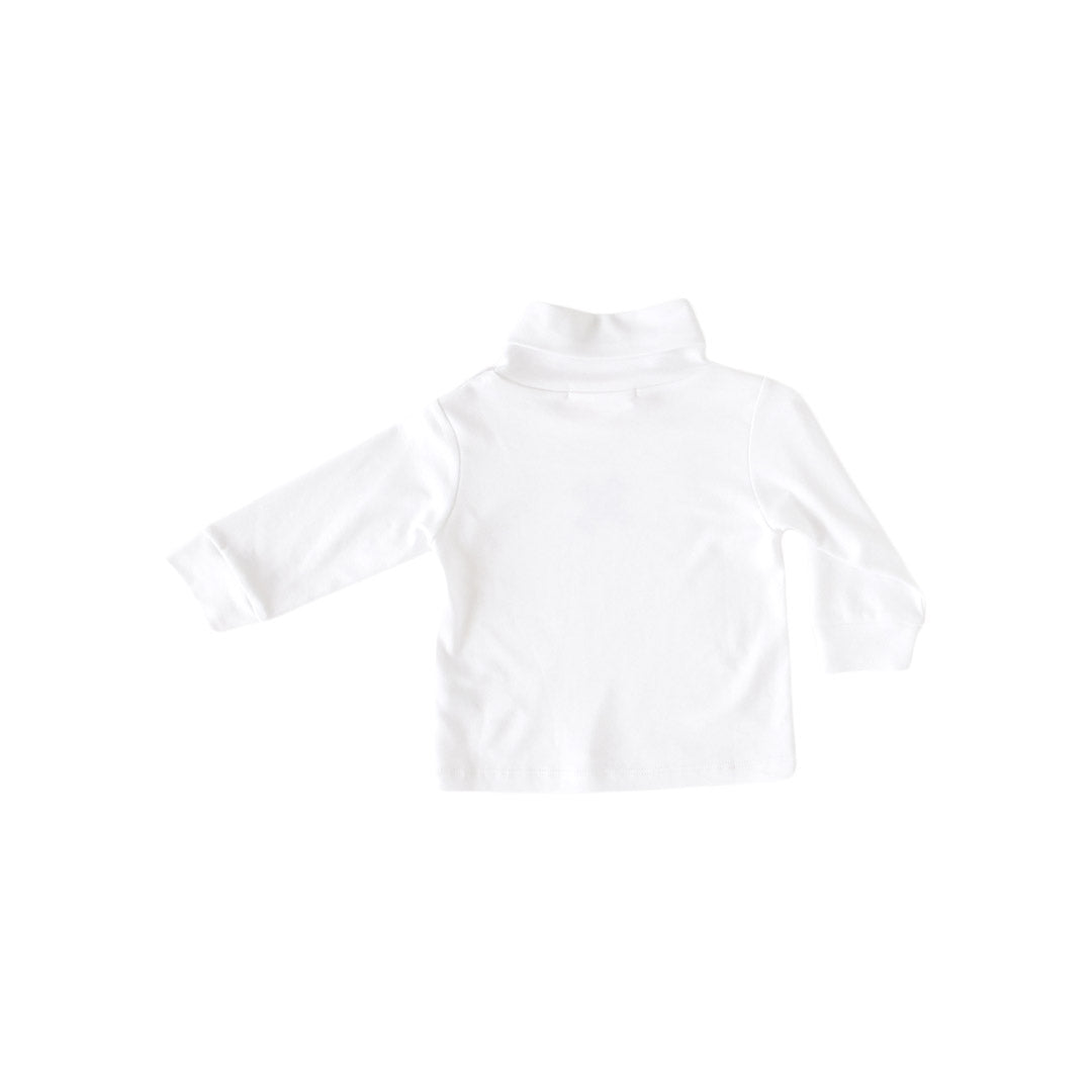 Solid White Turtleneck