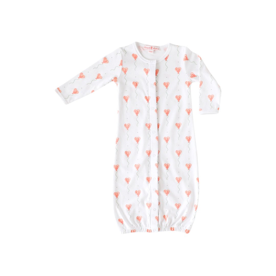 White Heart Balloon Converter Gown