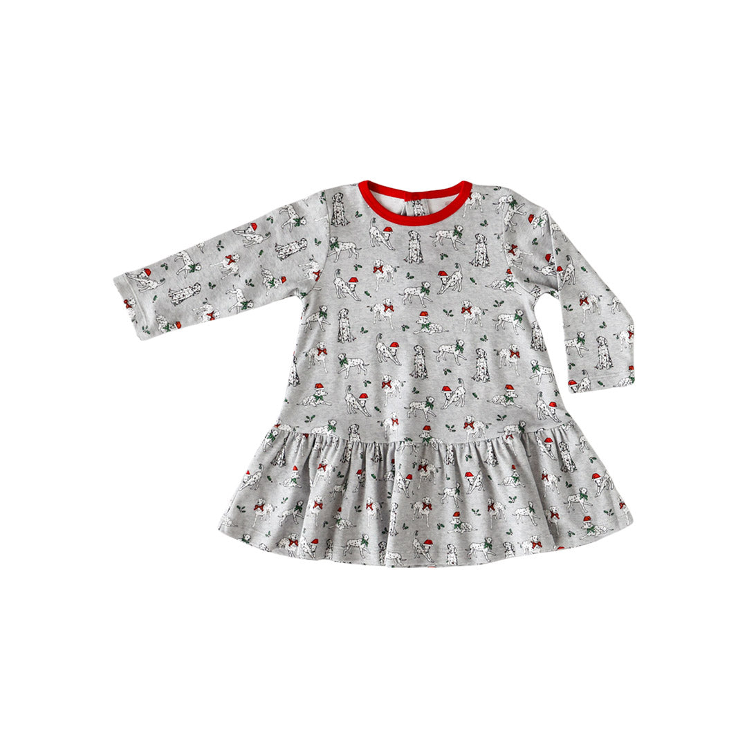 Holiday Dalmatian Swing Dress