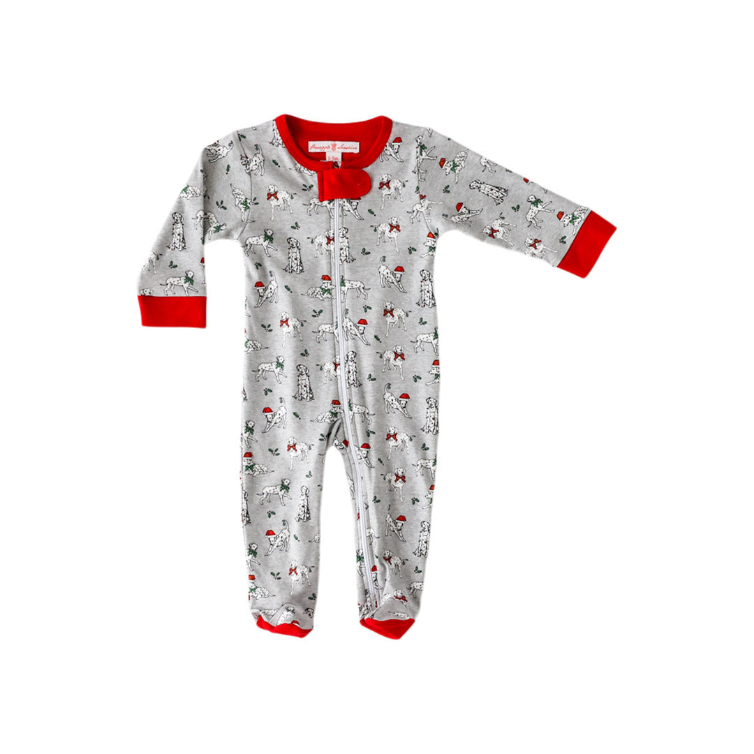 Holiday Dalmatian Footie