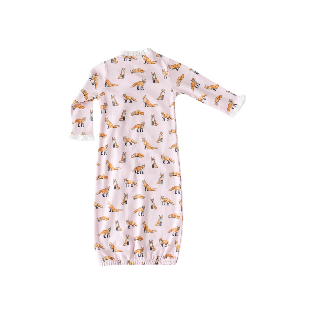 Pink Fox Ruffle Gown