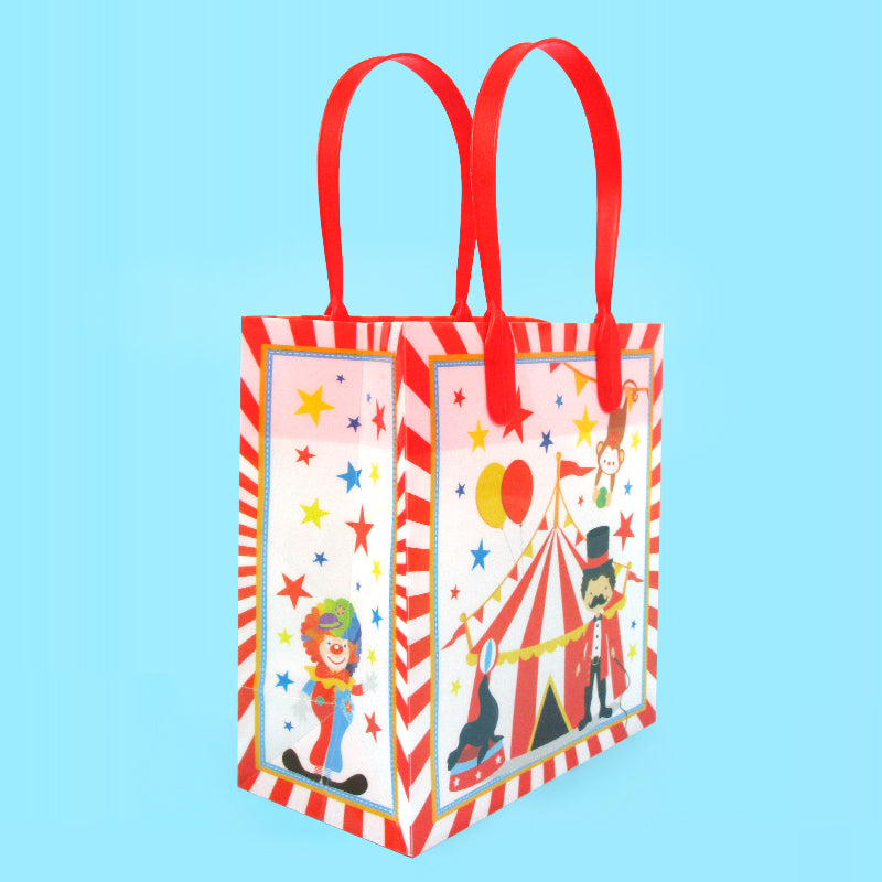 Circus Party Favor Treat Bags - Set Of 6 Or 12