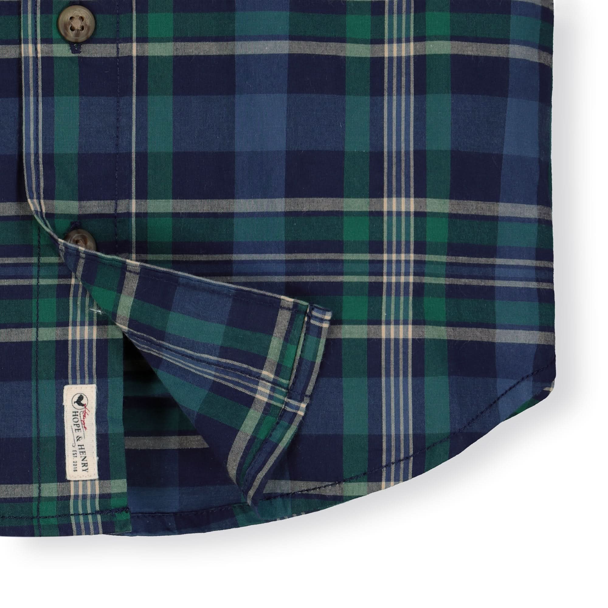 Stretch Poplin Short Sleeve Button Down Shirt