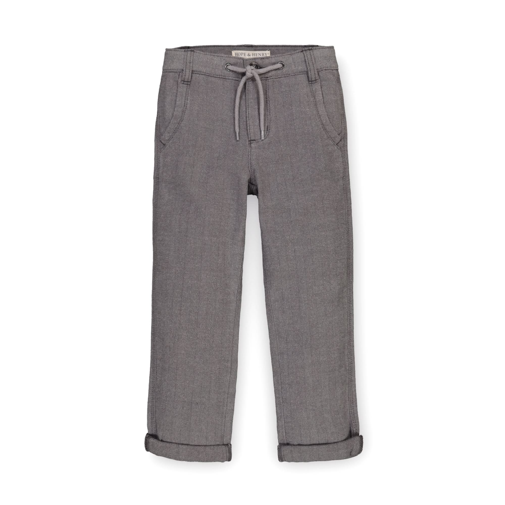 Rolled Cuff Organic Pant With Drawstring - Baby