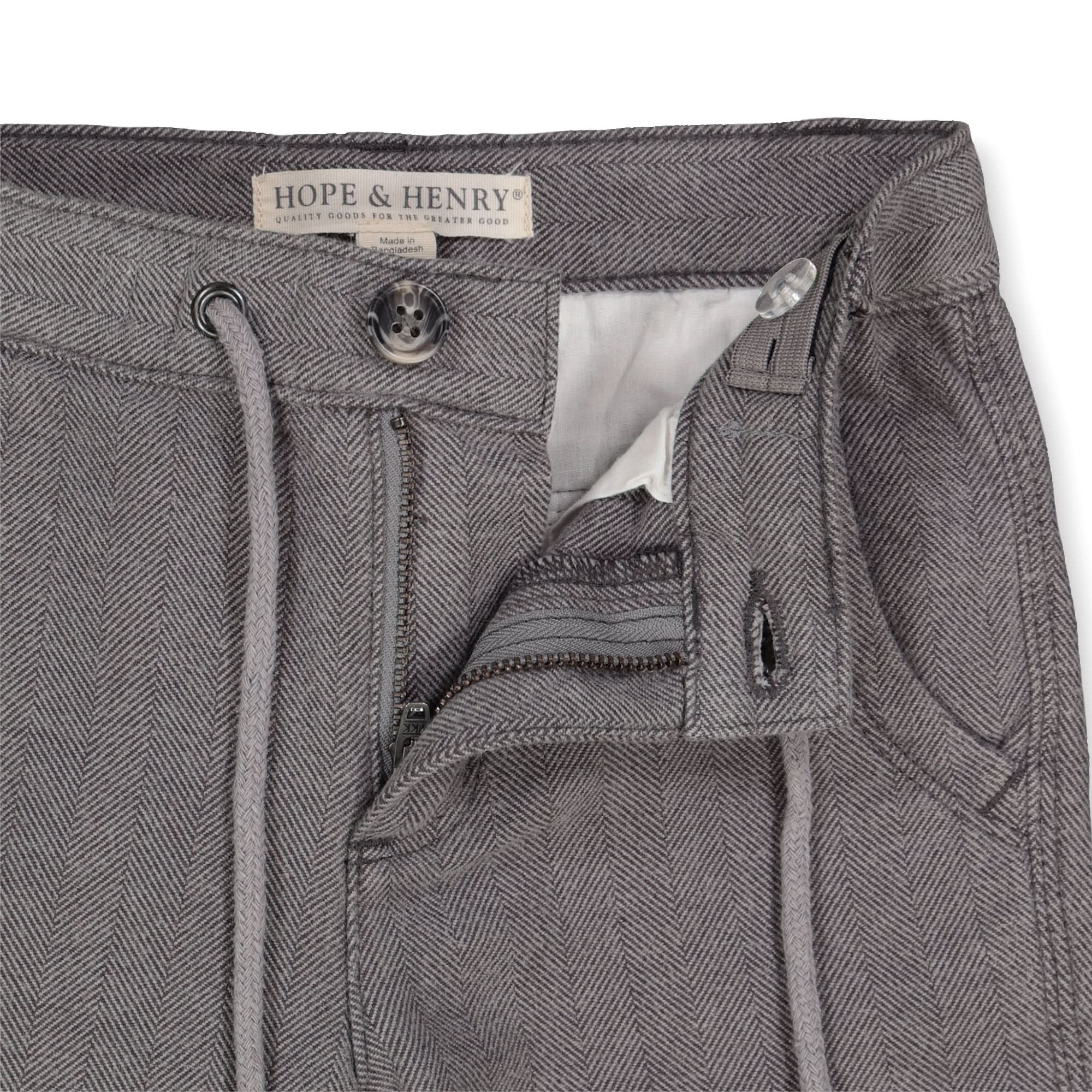 Rolled Cuff Organic Pant With Drawstring - Baby