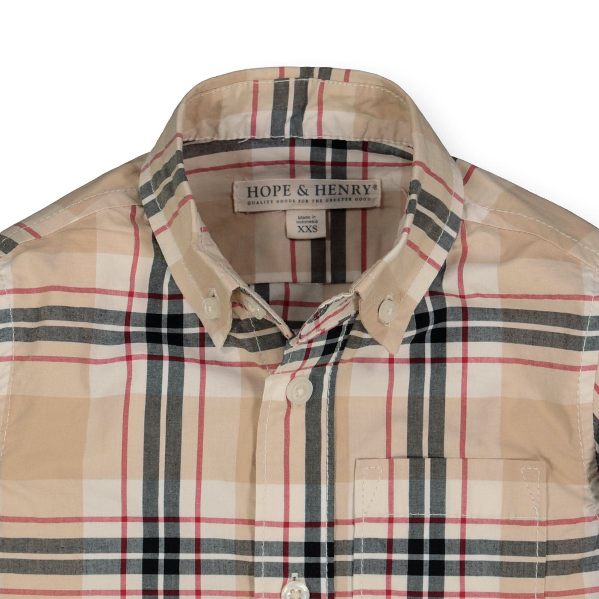 Stretch Poplin Button Down Shirt - Baby