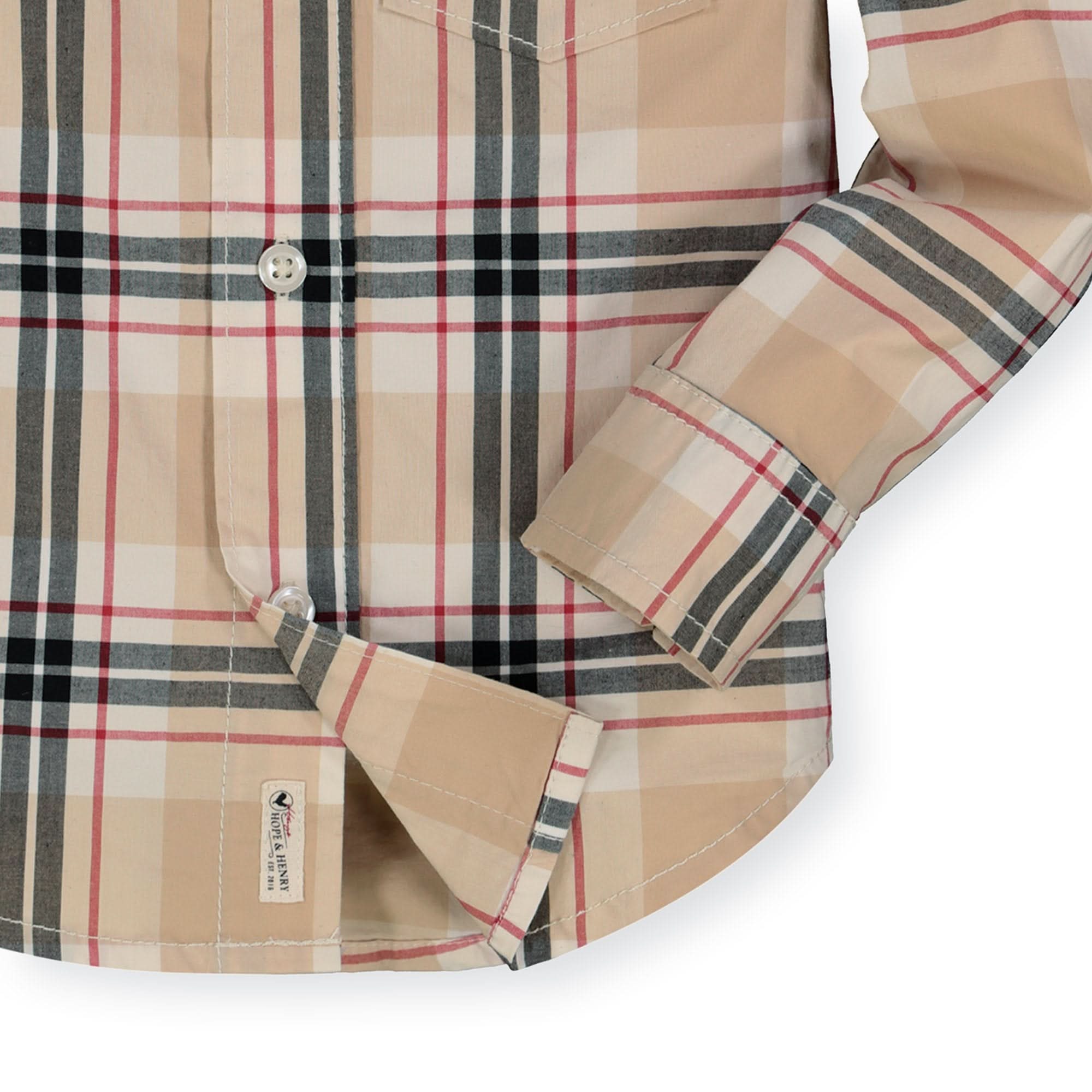 Stretch Poplin Button Down Shirt - Baby