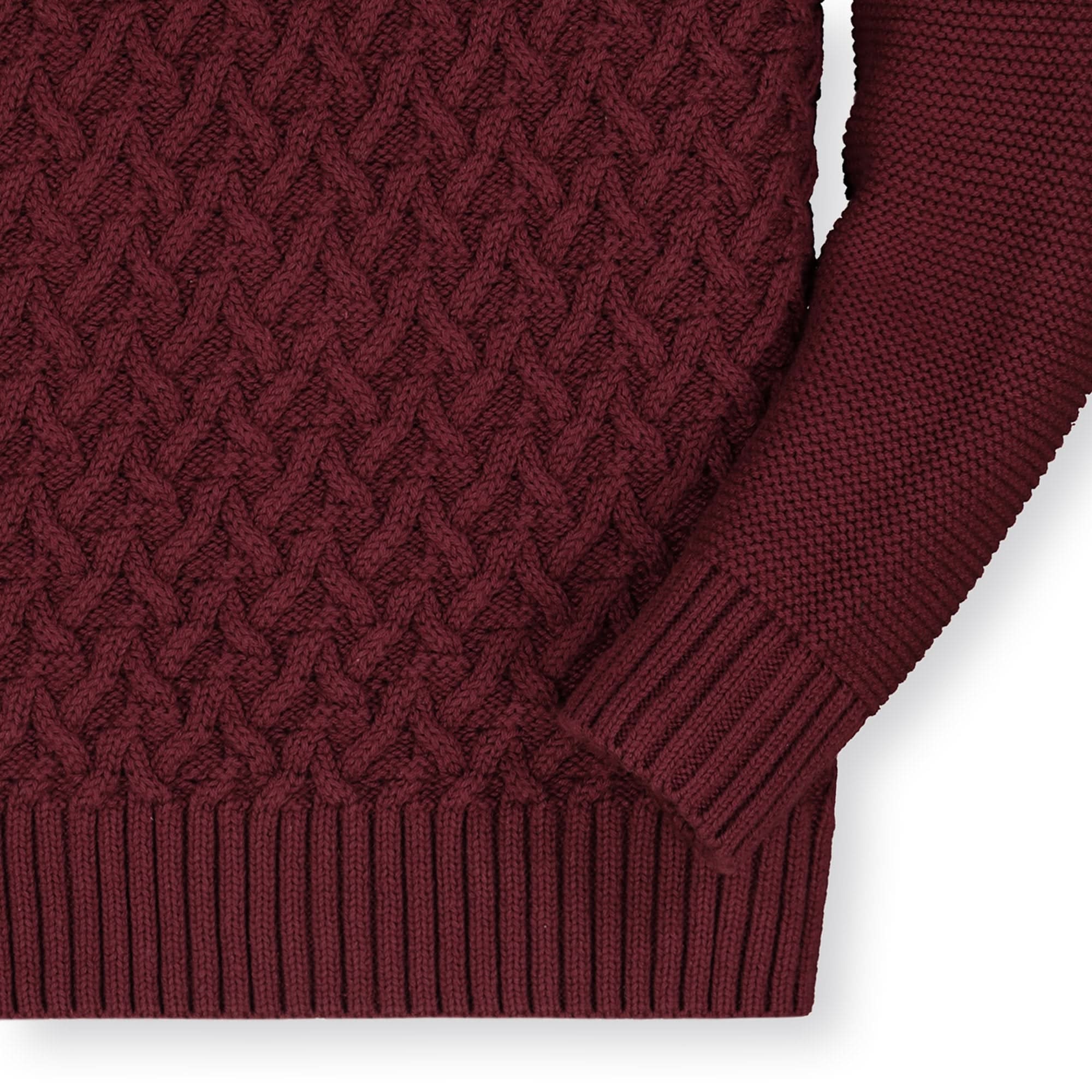 Mock Neck Cable Sweater - Baby