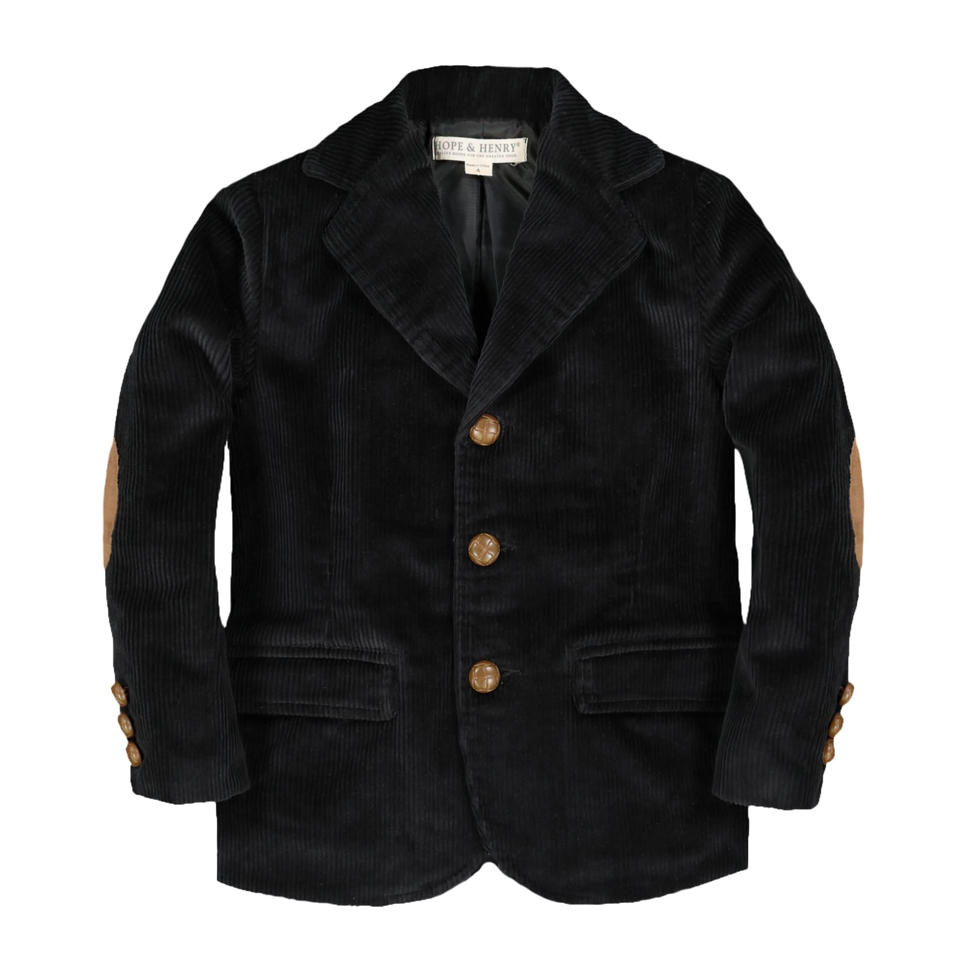 Organic Corduroy Blazer With Elbow Patches