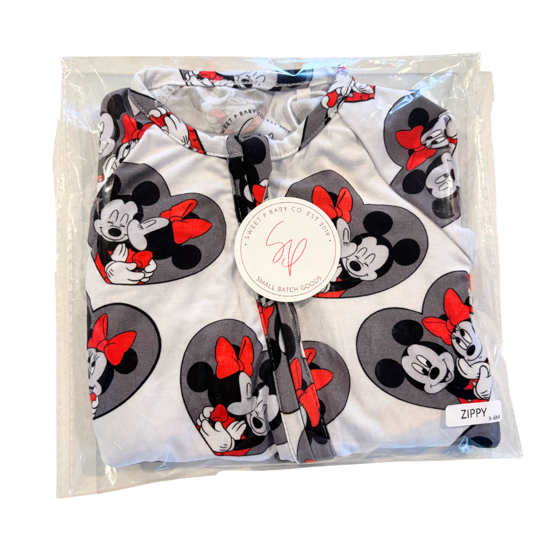 Magic Hearts Zip Up Bamboo Pajamas