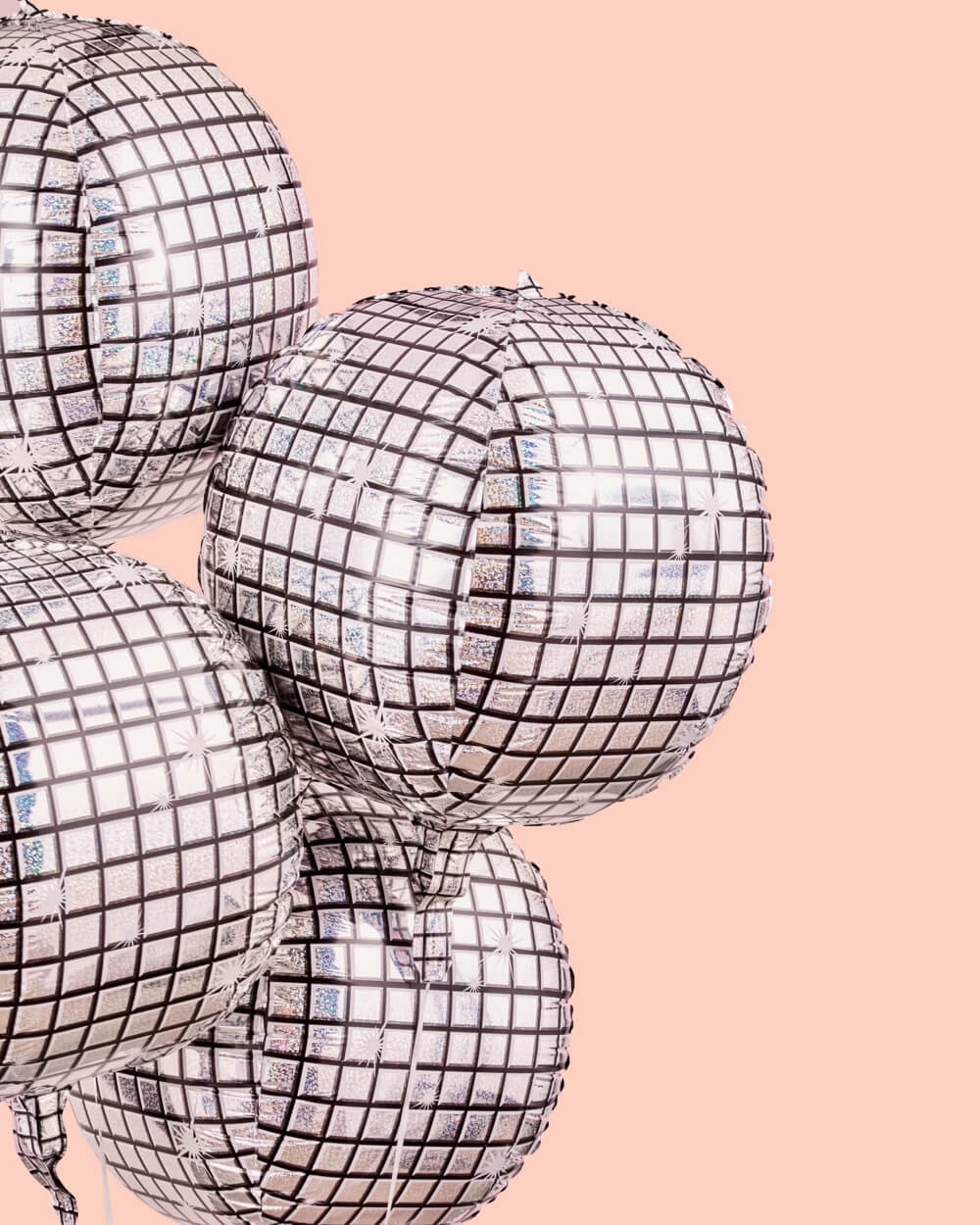 It's Disco, Baby! Balloons - 4 Disco Ball Balloons