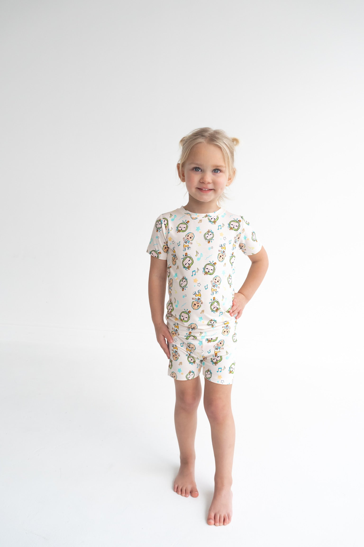 Dream Big Little Co X Cocomelon Jj Musical Melon Dream Short Set