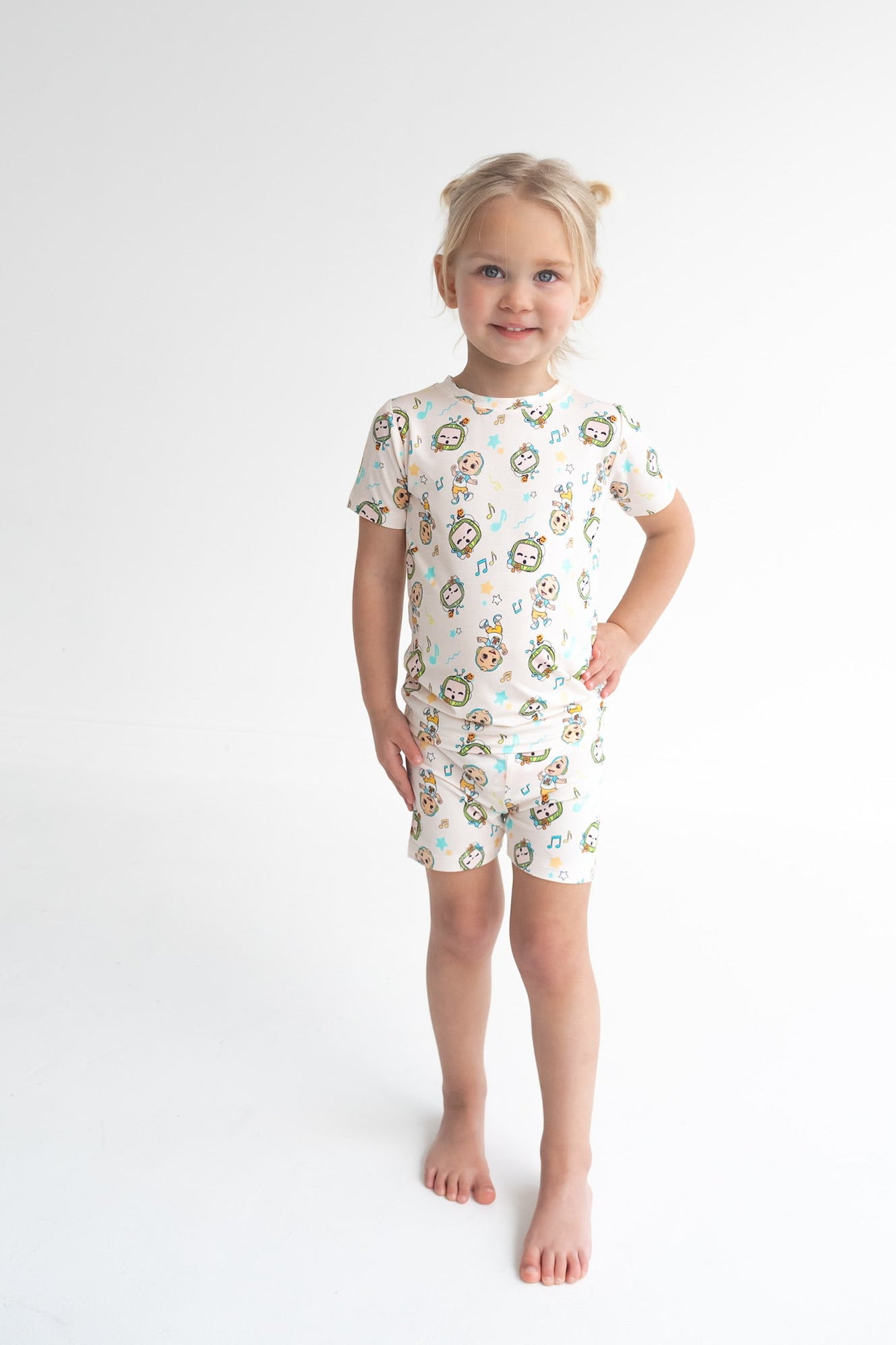 Dream Big Little Co X Cocomelon Jj Musical Melon Dream Short Set