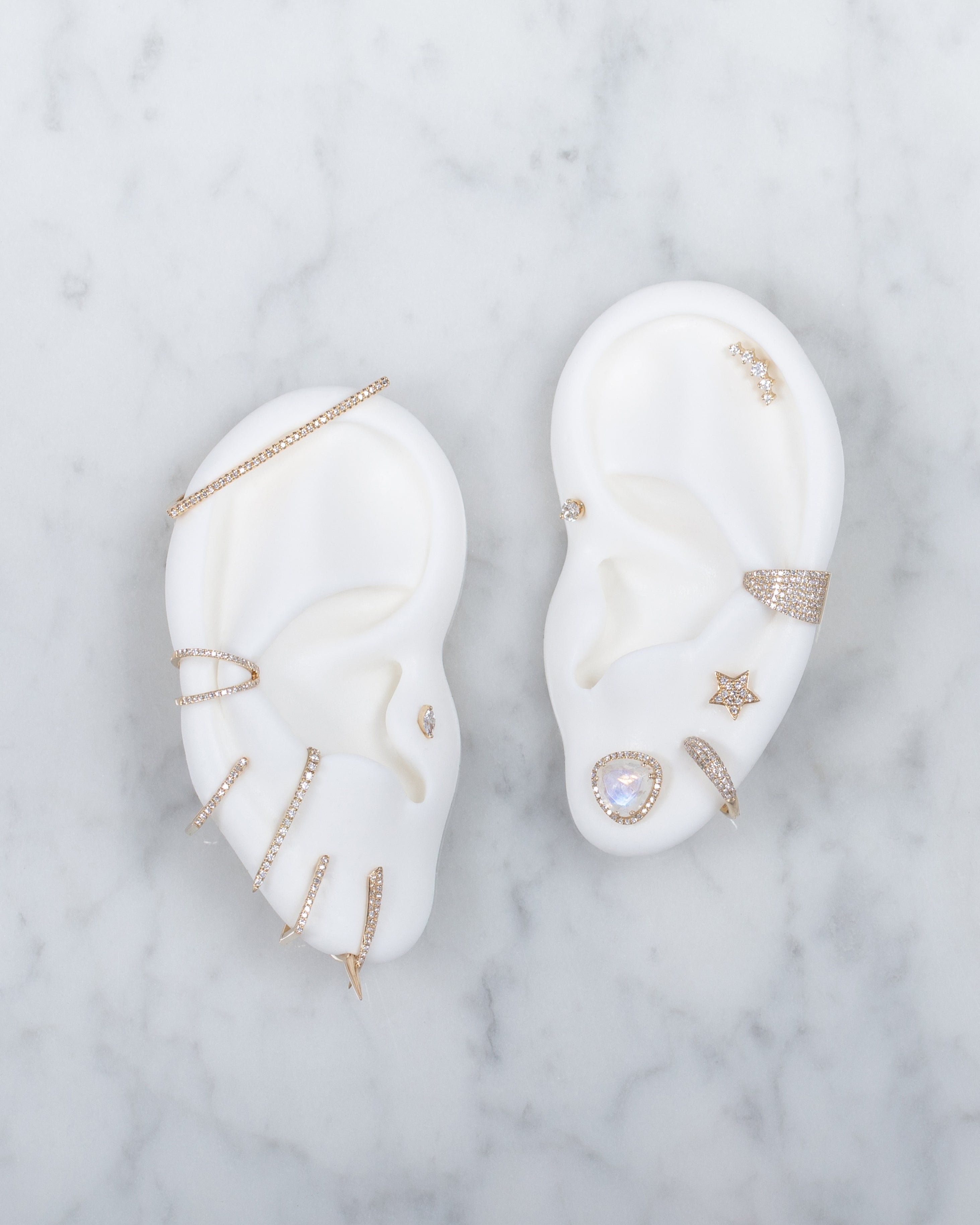 Diamond Claw Earrings