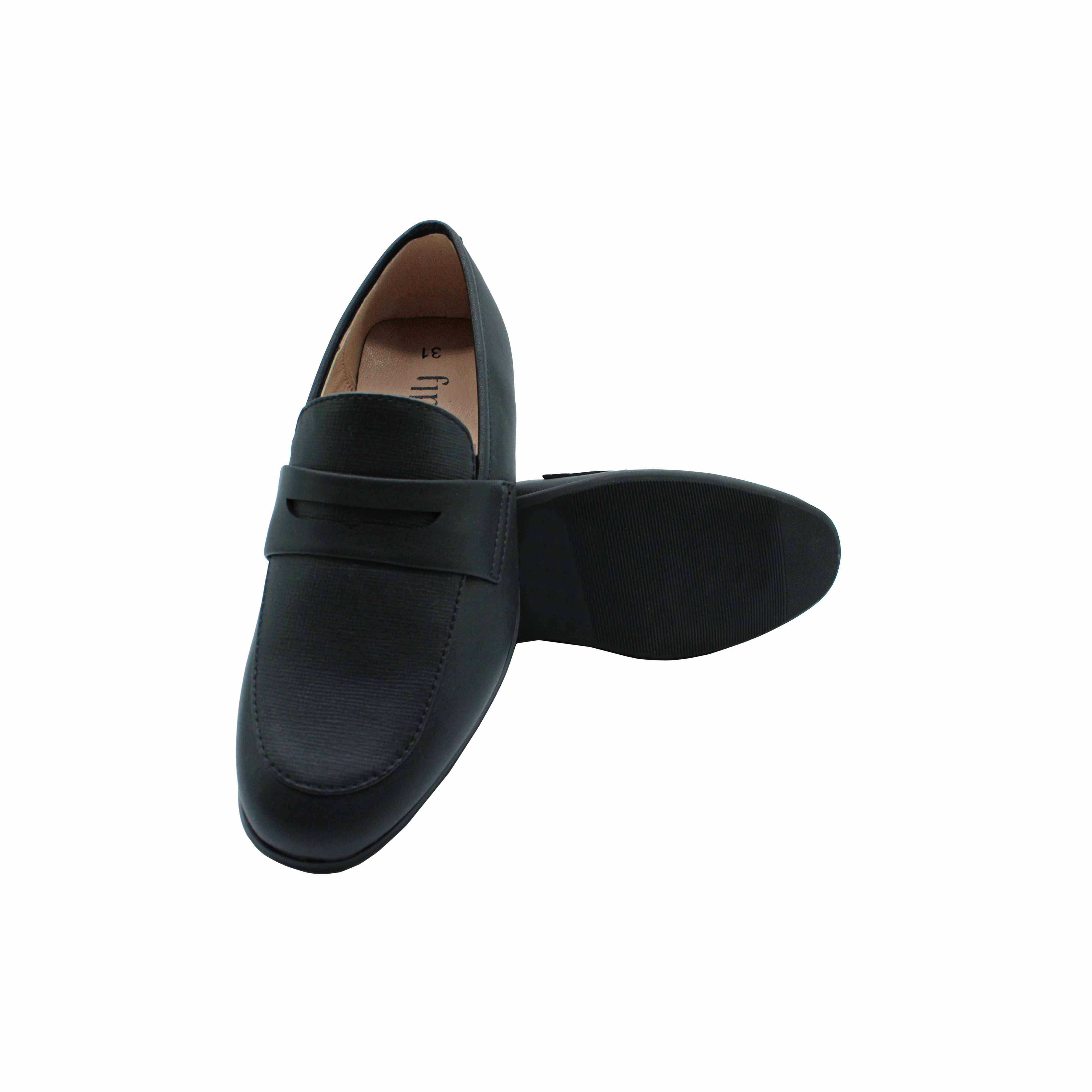 Black Designed Leather