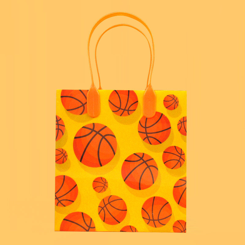 Basketball Party Favor Treat Bags - Set Of 6 Or 12