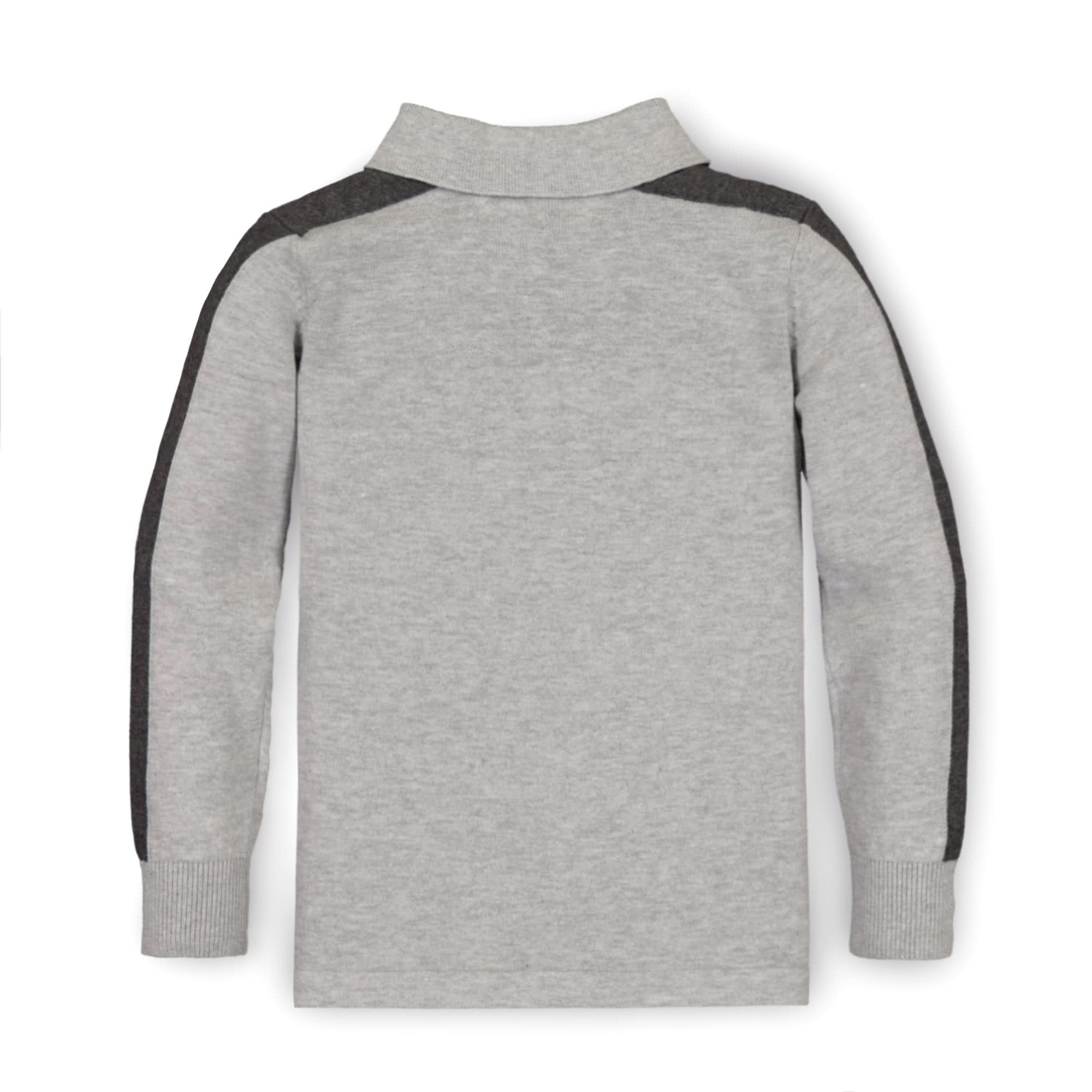 Long Sleeve Organic Sweater Polo - Baby