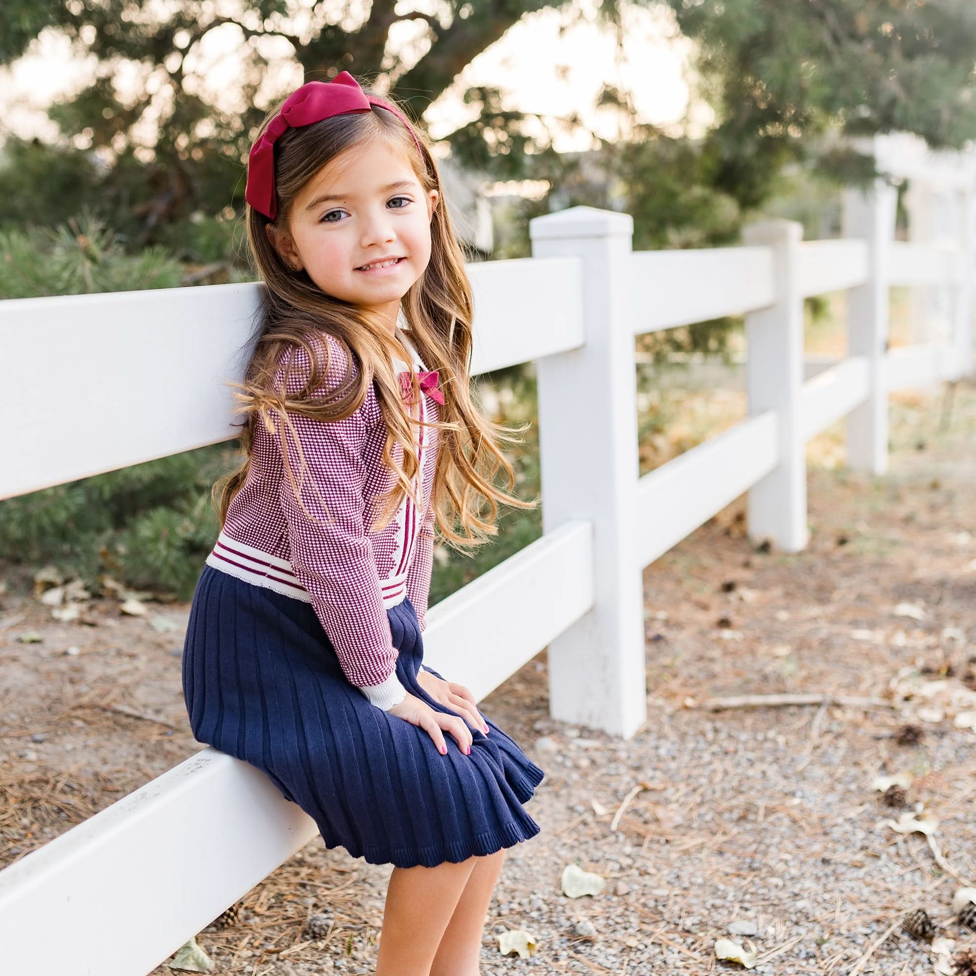 French Blocked Organic Sweater Dress - Baby