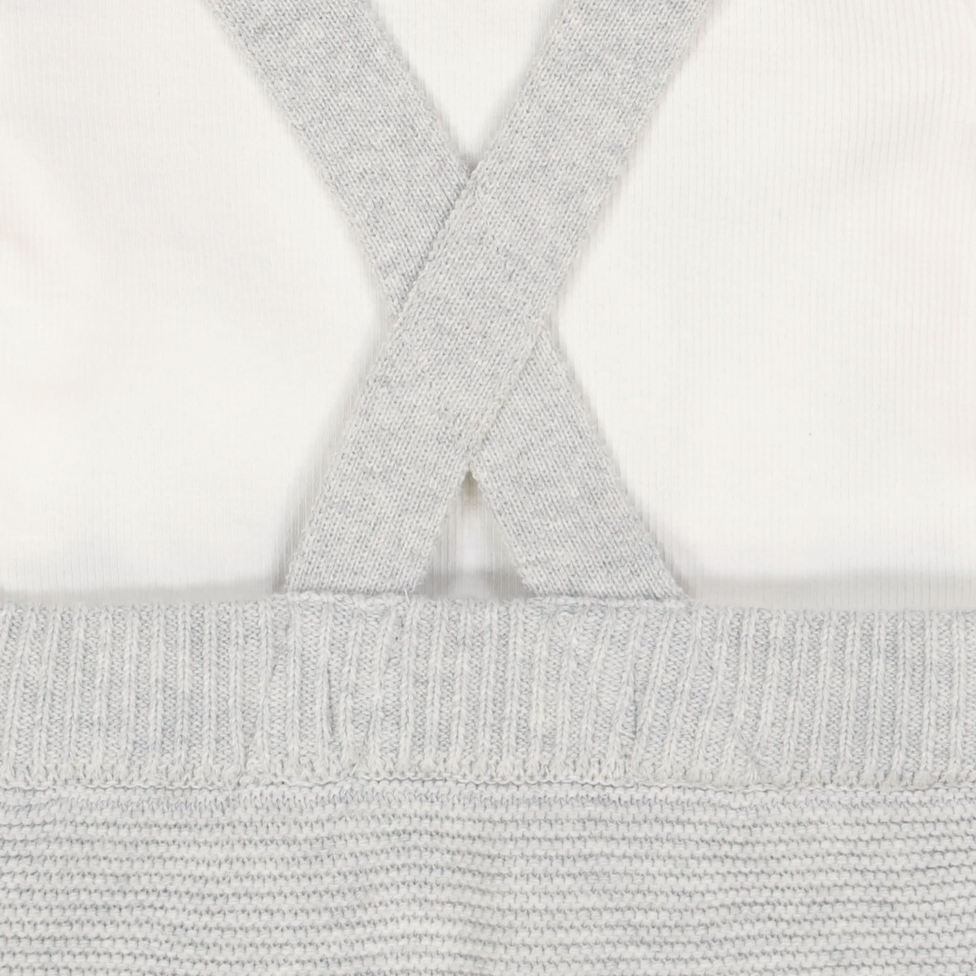 Organic Knit Bodysuit And Sweater Overall Set