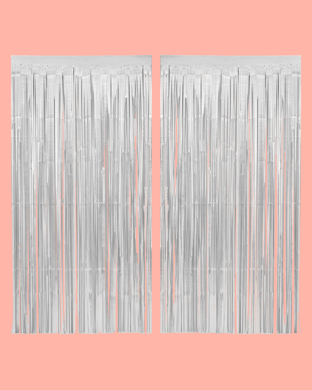 Silver Party Curtain - Matte Silver Foil Curtain