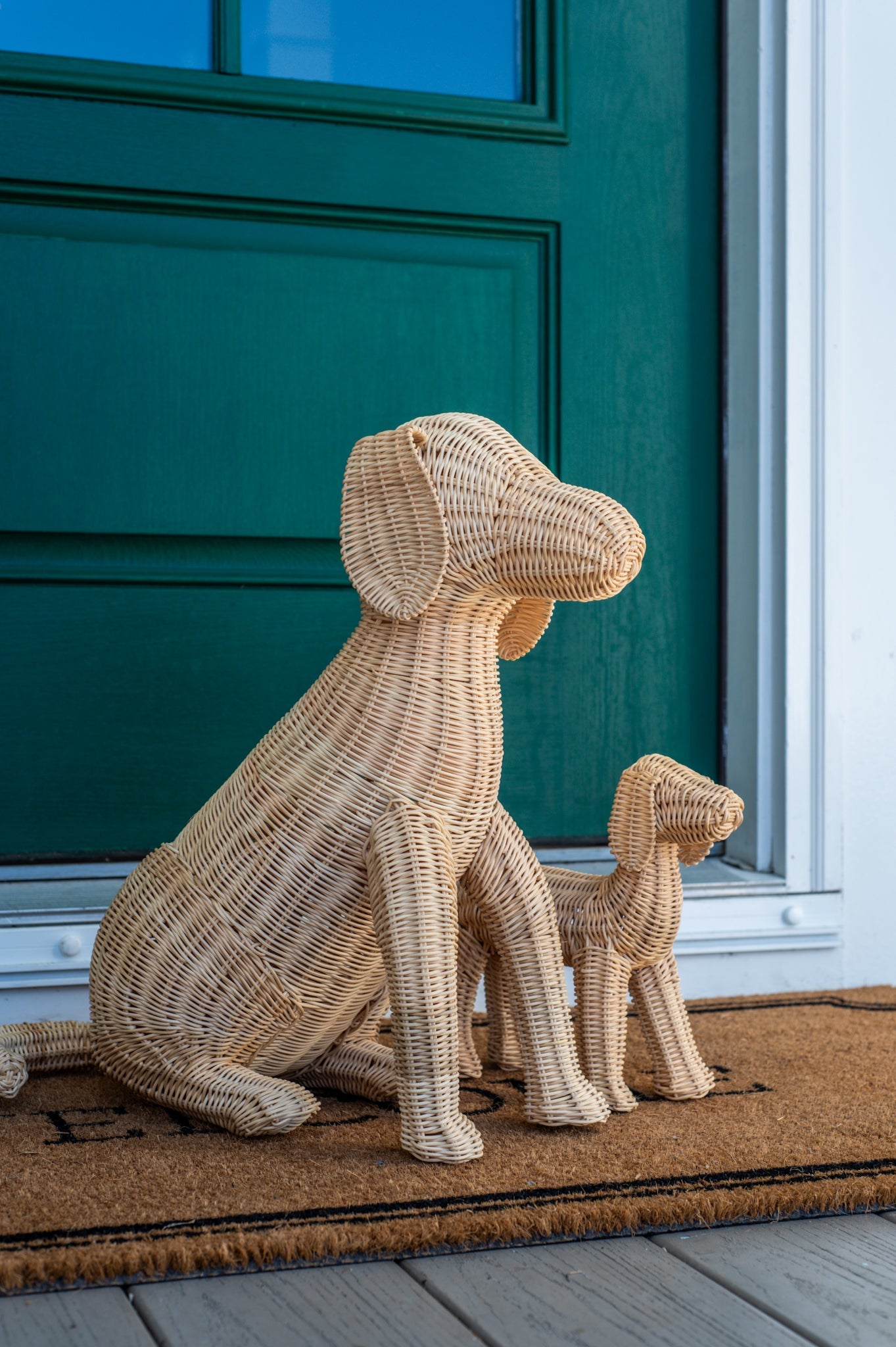 Small Potcake Rattan Dog