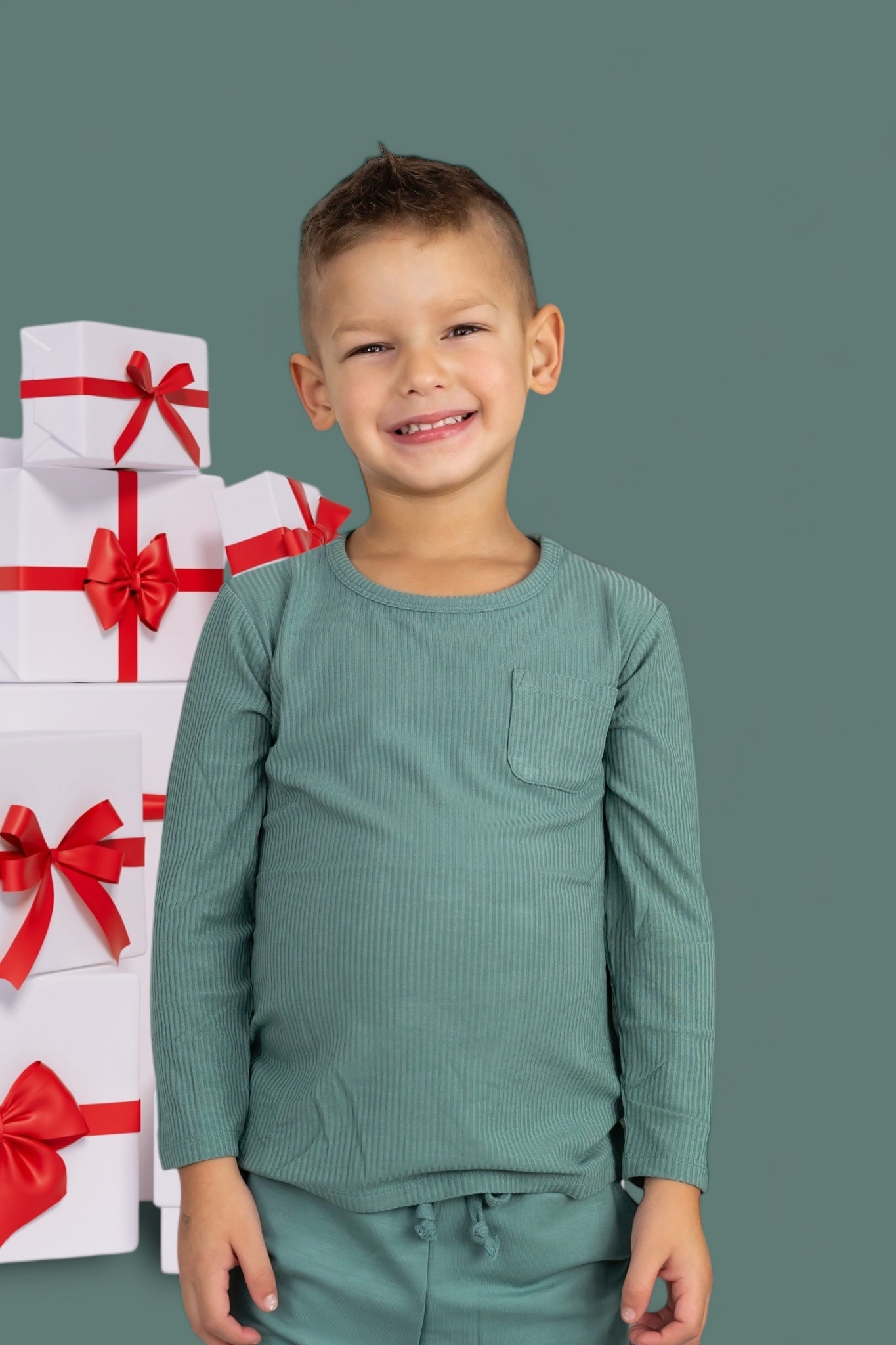 Sage Rib Dream Pocket Tee