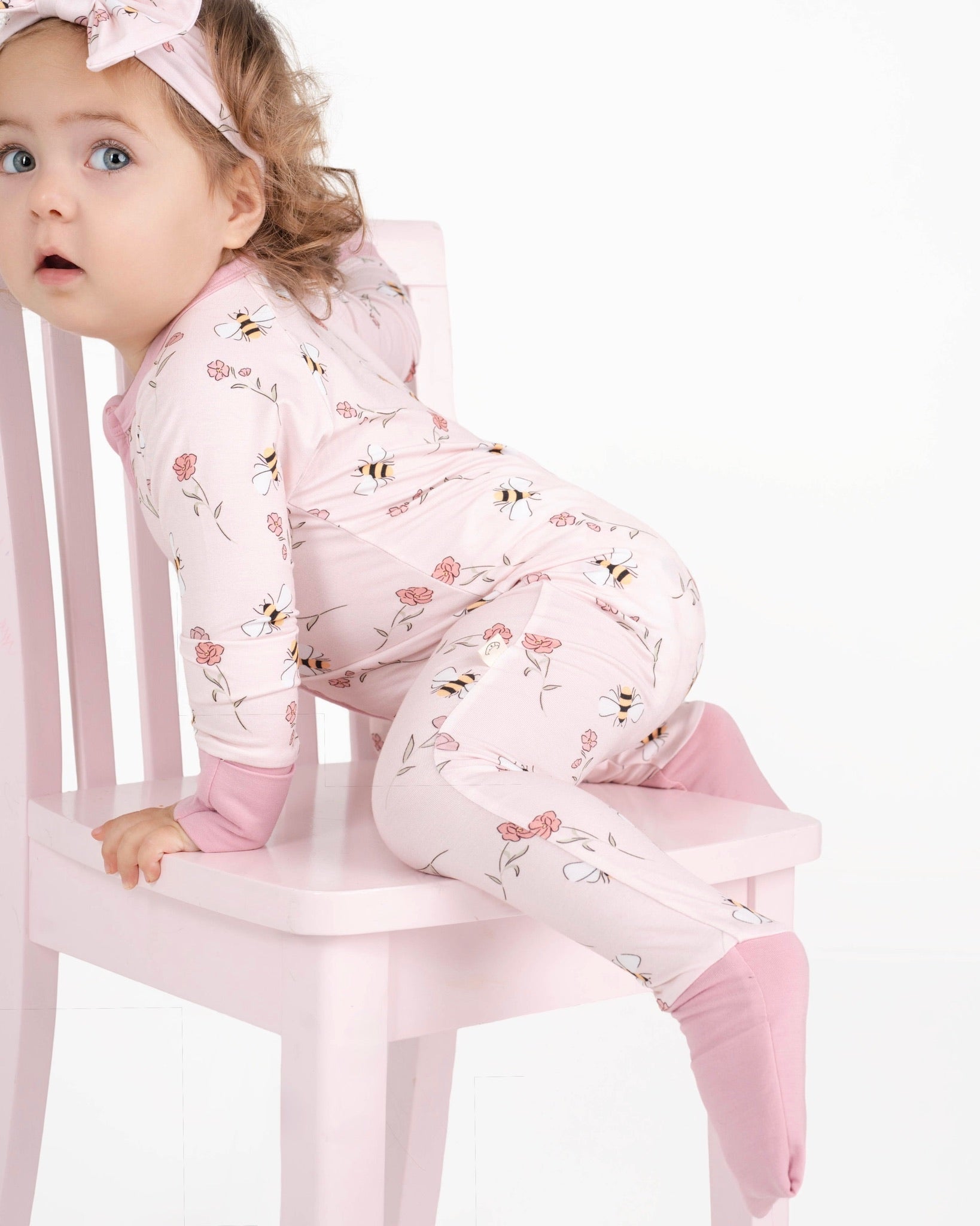 Blooming Bee Zip Romper