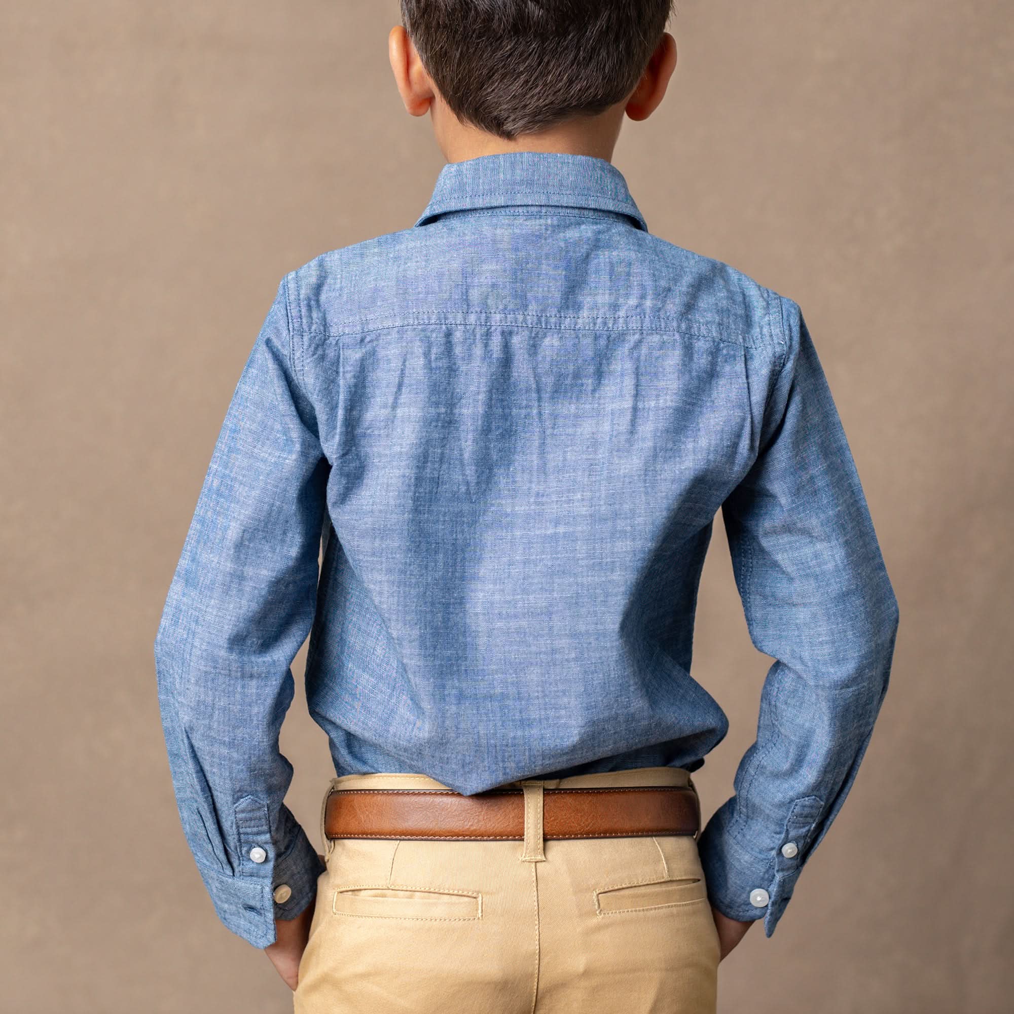 Organic Chambray Button Down Shirt - Baby