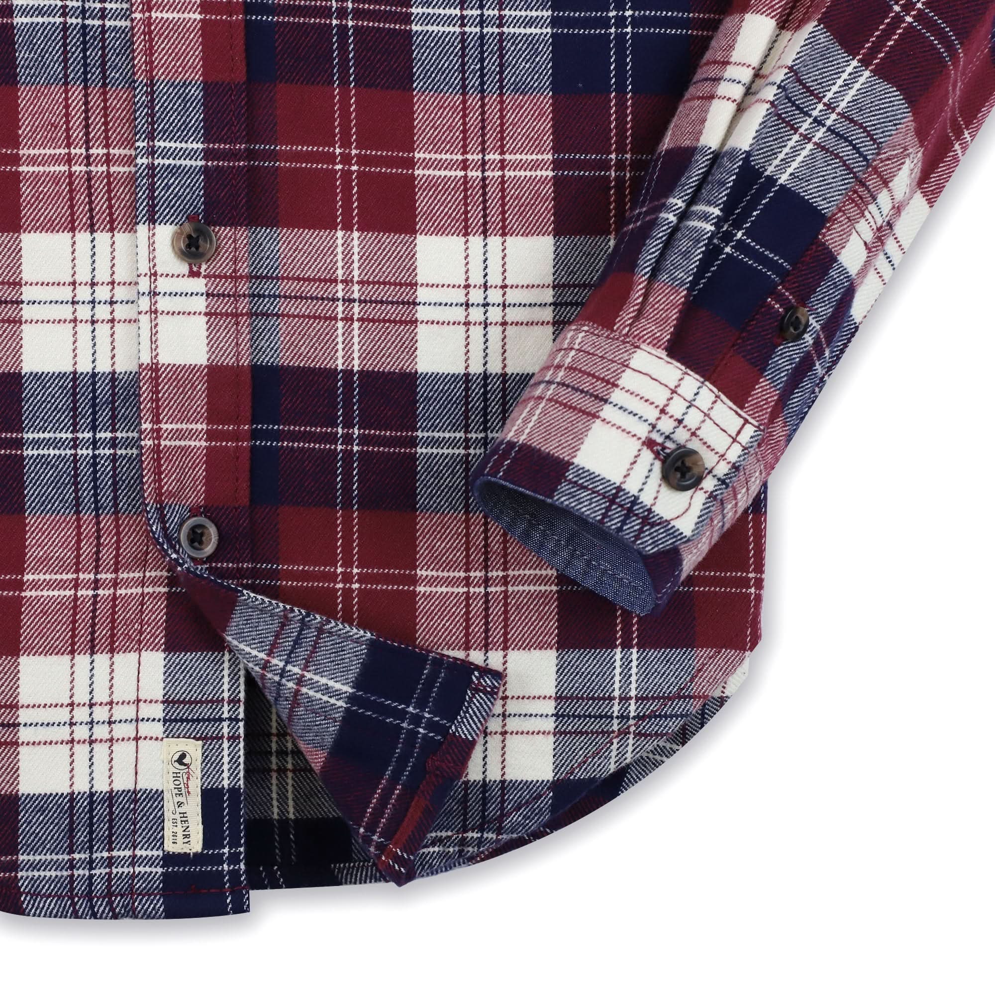 Brushed Flannel Organic Button Down Shirt - Baby
