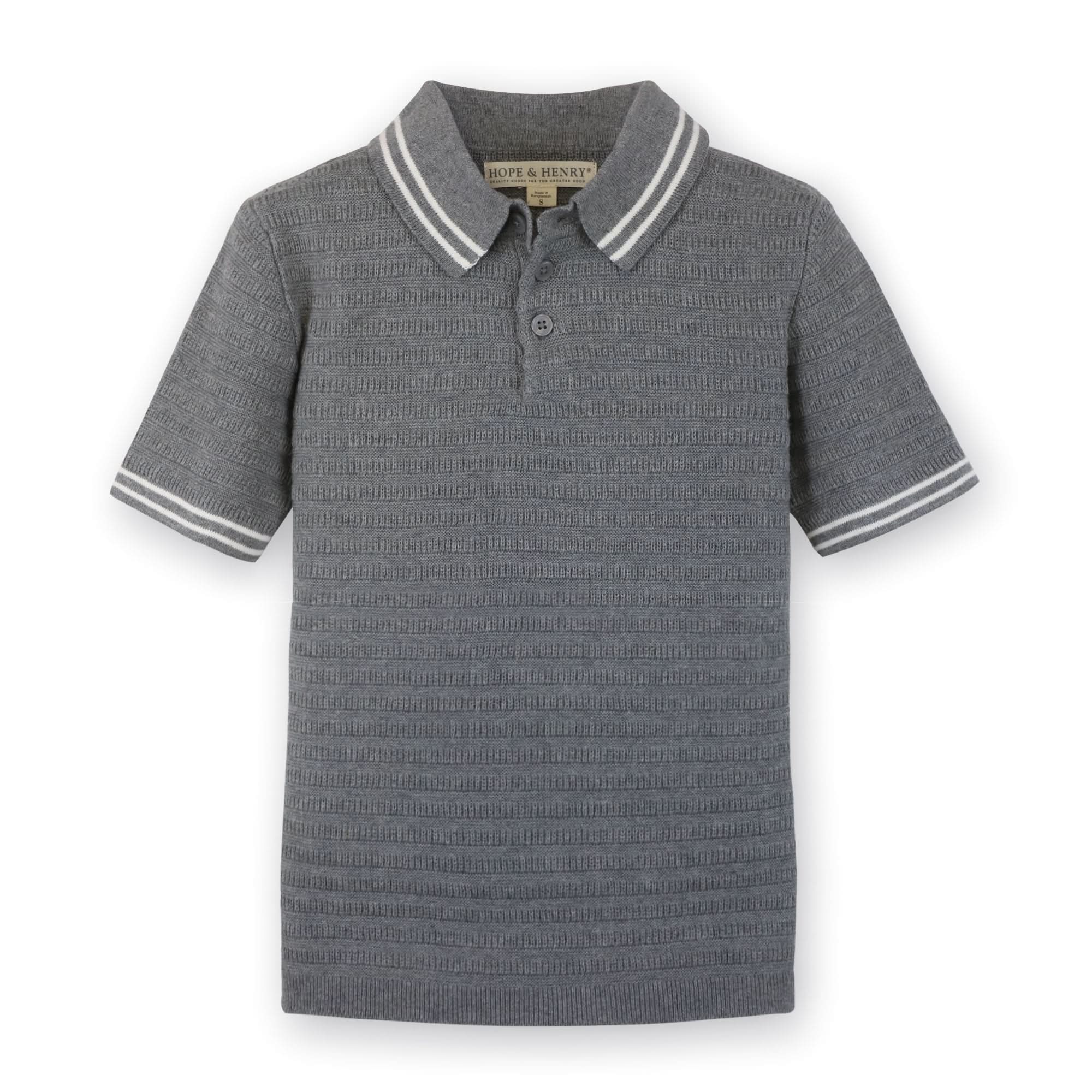 Short Sleeve Organic Sweater Polo - Baby