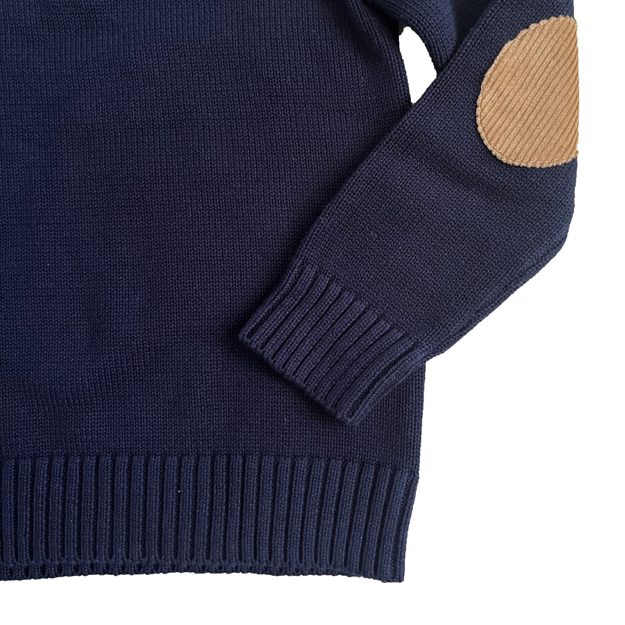 Half-zip Sweater With Cord Yoke