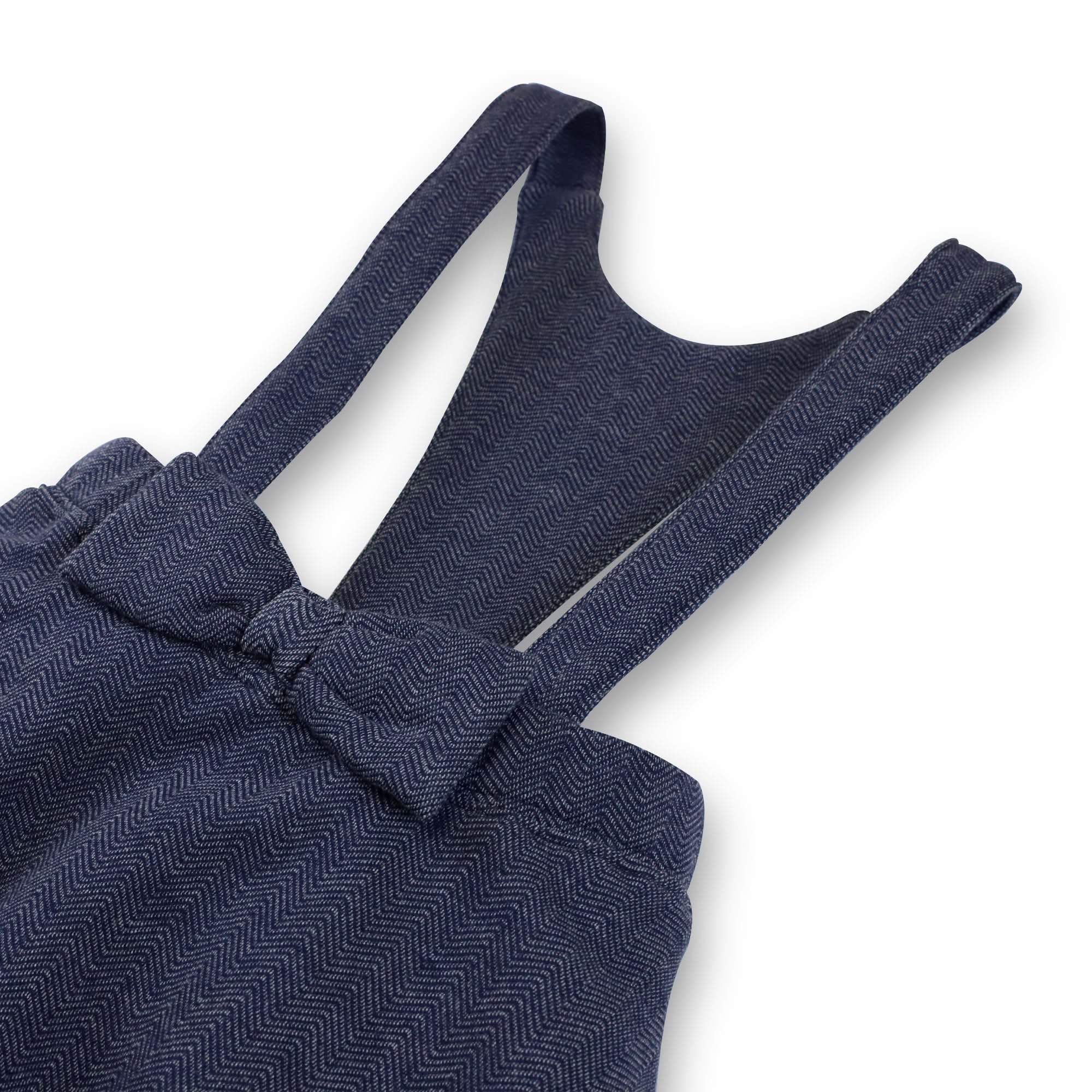 Fleece Bow Front Suspender Skirt