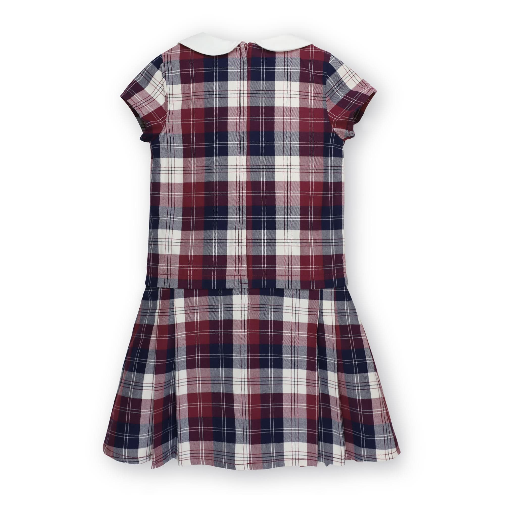 Organic Peter Pan Collar Pleated Dress
