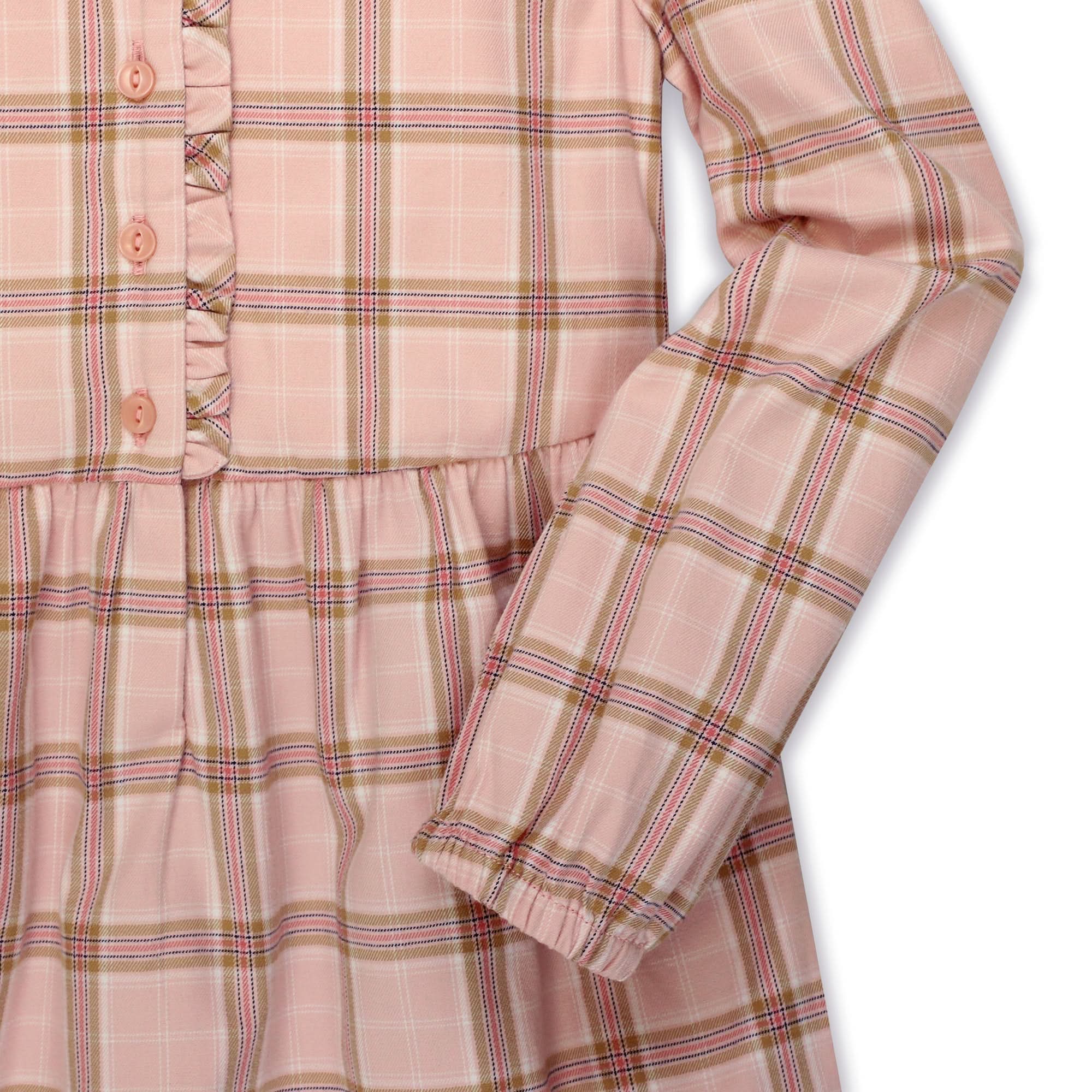 Tiered Ruffle Neck Dress - Made With Organic Cotton - Baby