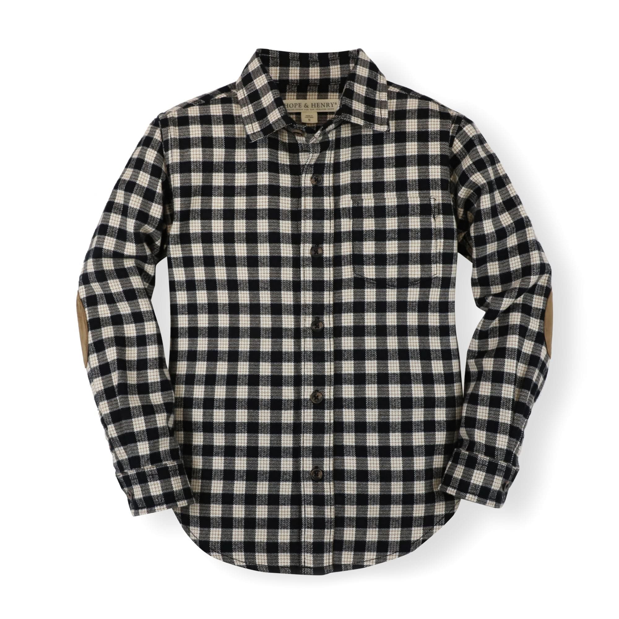 Flannel Shirt With Elbow Patches