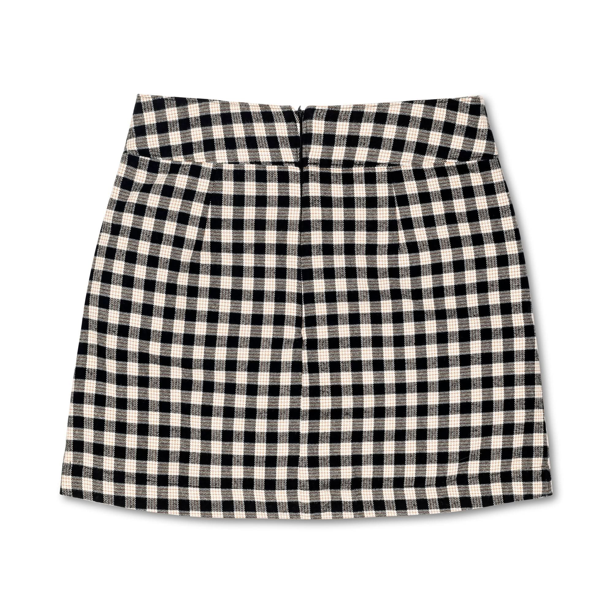 Flannel Mini Skirt