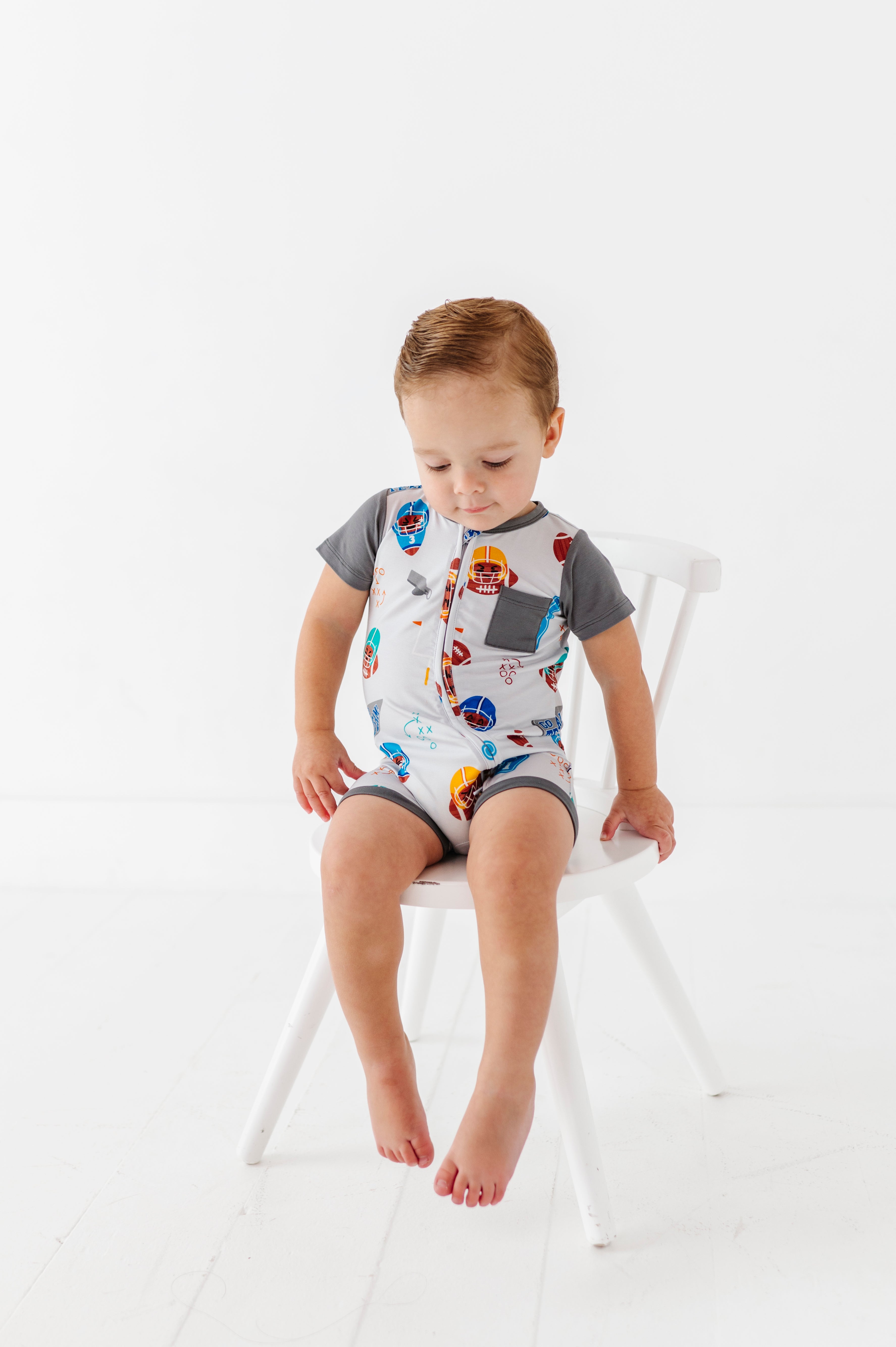 Gridiron Greats Zip Shortie Romper